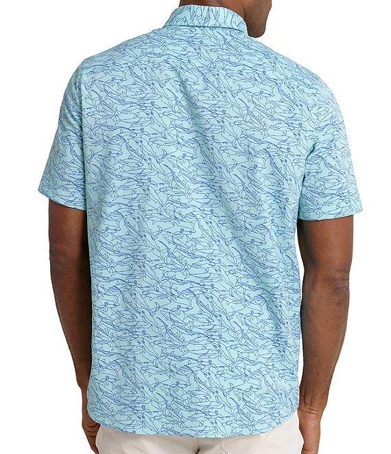 Southern Tide Brrr° Intercoastal Performance Stretch Shark Bait Short Sleeve Woven Shirt Product Image