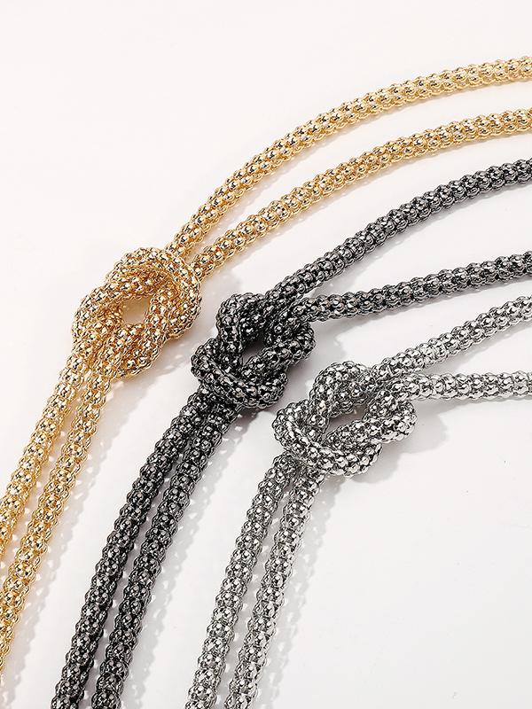 Chains Knot Tasseled Necklaces Accessories Product Image