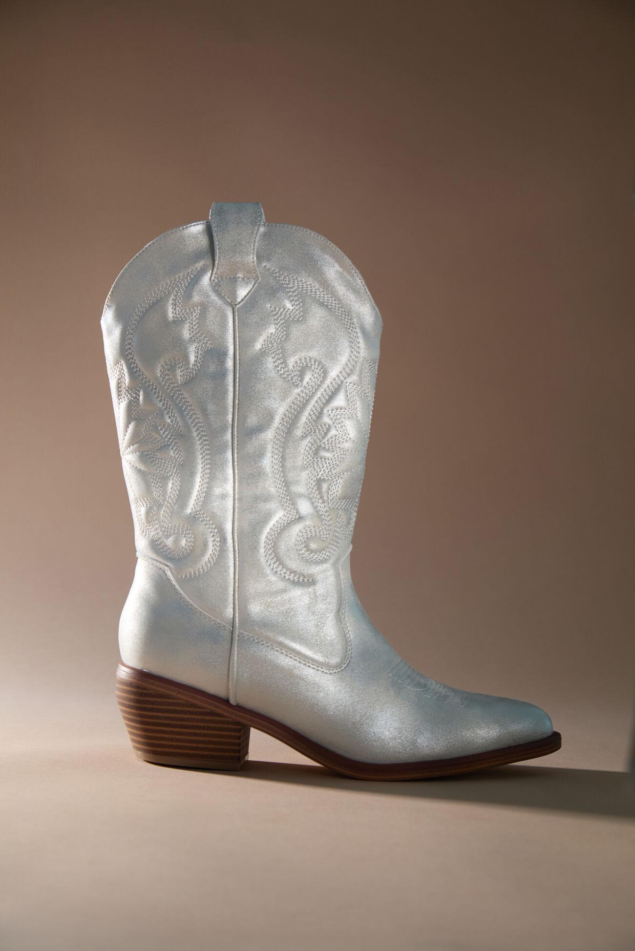 Kelsha Metallic Western Boots Product Image