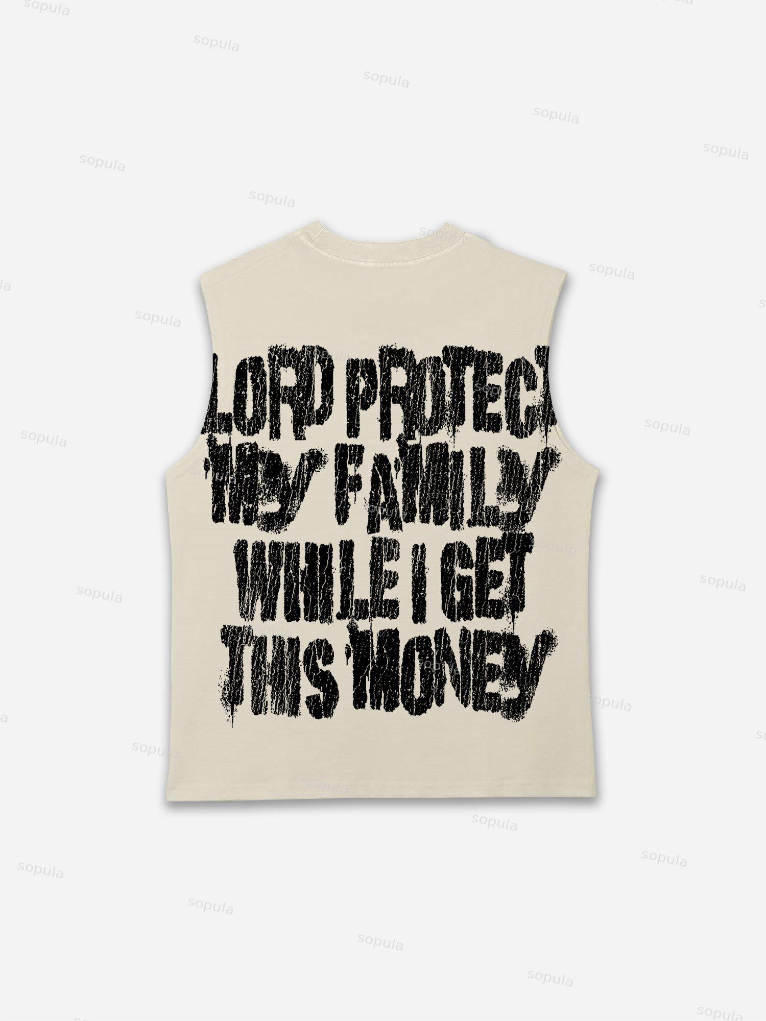 Jesus Portrait Graphic Bible Print Tank Top Product Image