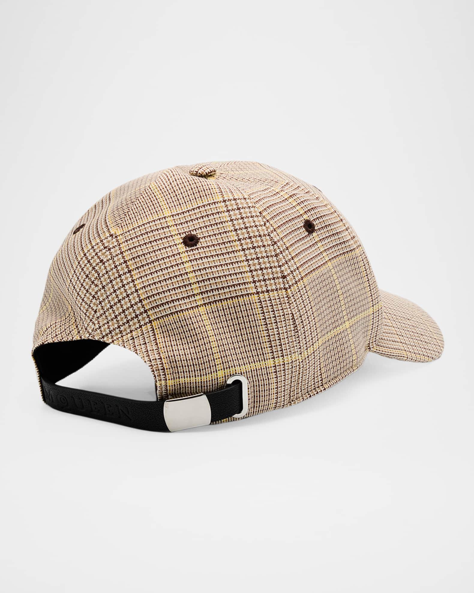Men's Wool Prince of Wales Plaid Logo Baseball Cap Product Image