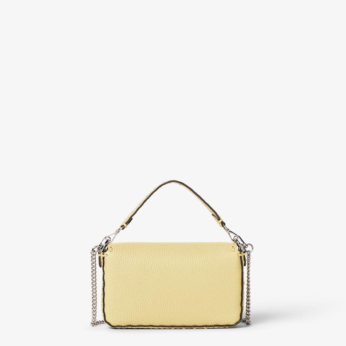 Baguette MiniYellow Selleria bag with 309 hand-sewn topstitches Product Image