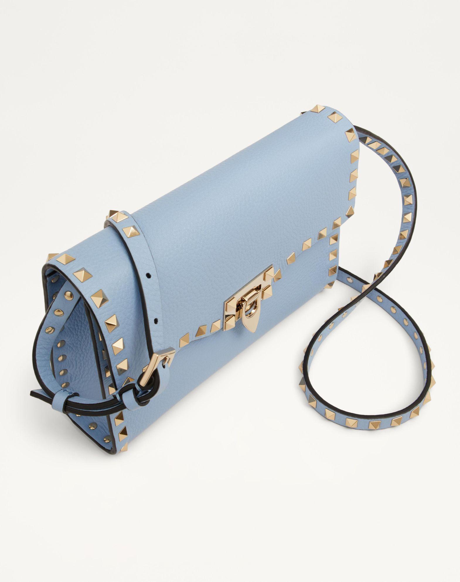 Small Rockstud Grainy Calfskin Crossbody Bag Product Image