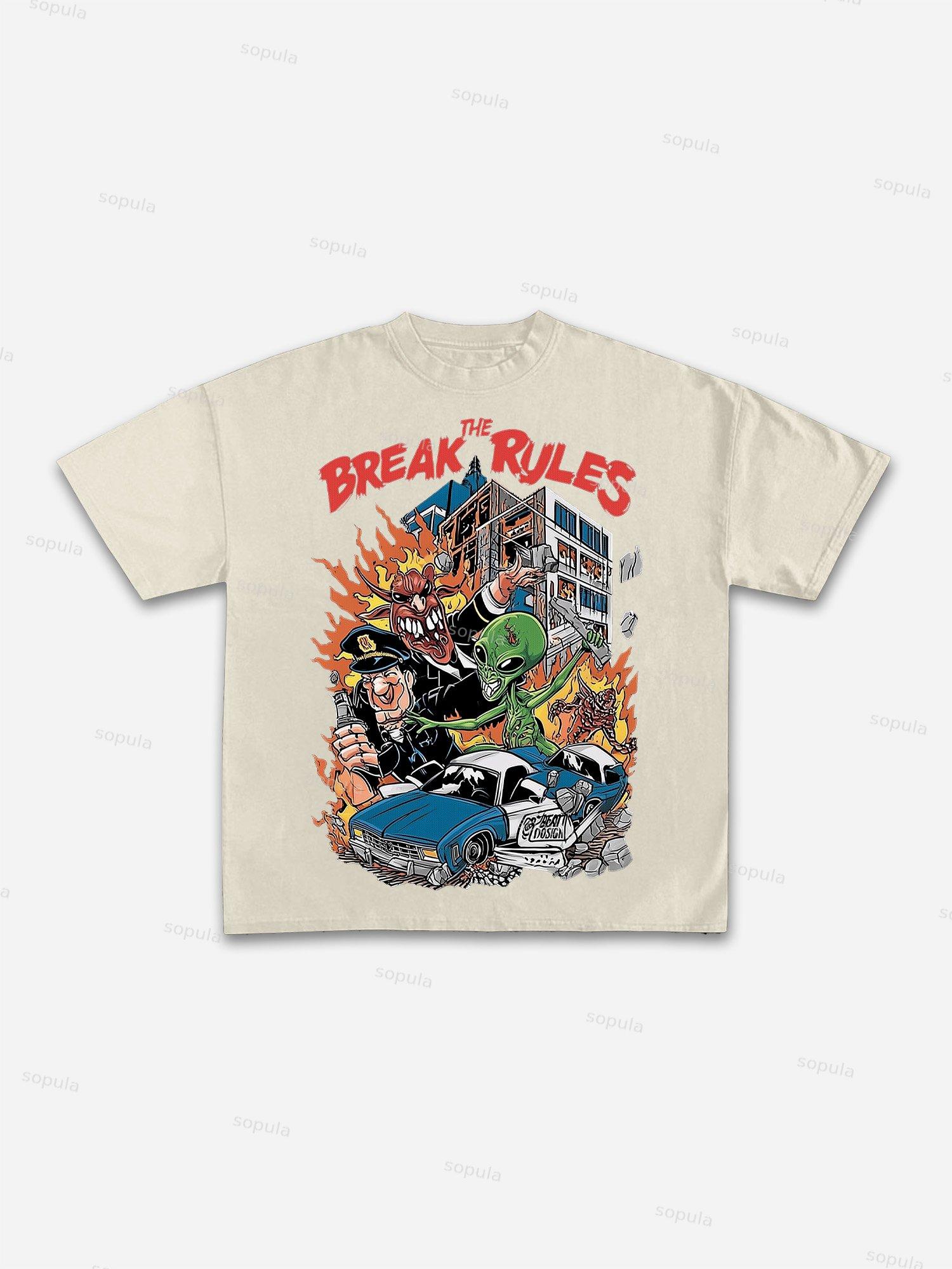 Glorybound Electroplated Coated Statue Of Liberty Vintage Graphic Cotton T-shirt Product Image