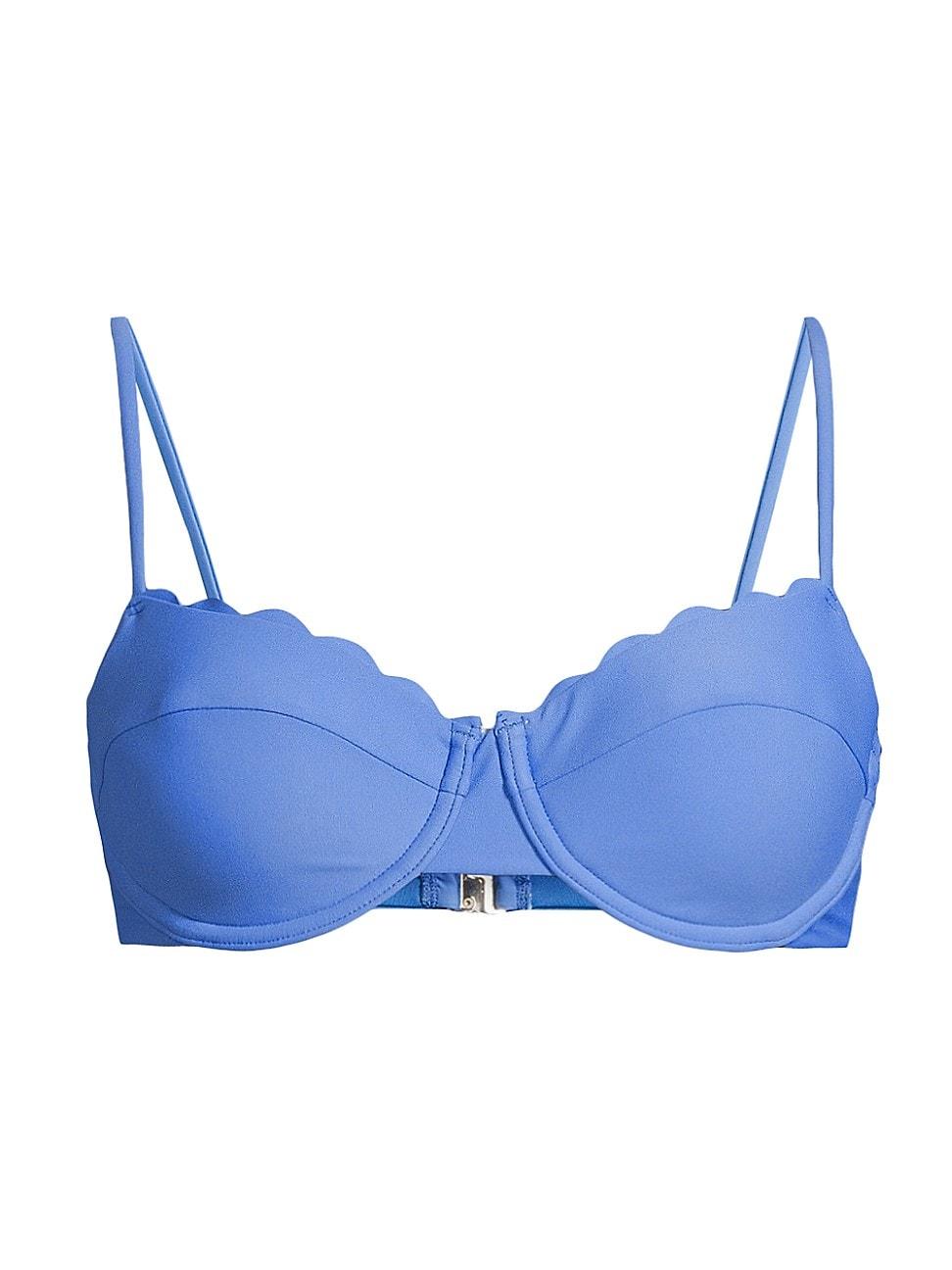 Womens Leyla Scalloped Underwire Bikini Top Product Image
