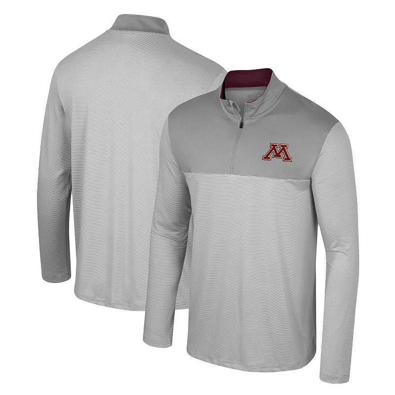 Men's Colosseum Gray Oregon State Beavers Tuck Quarter-Zip Top,  Product Image