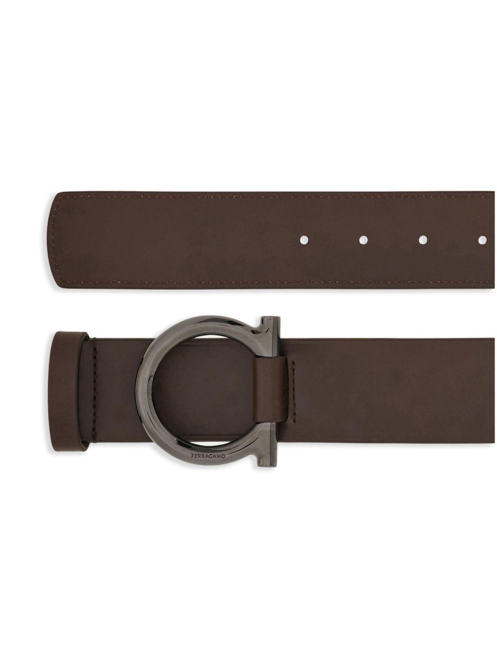Gancini leather belt Product Image