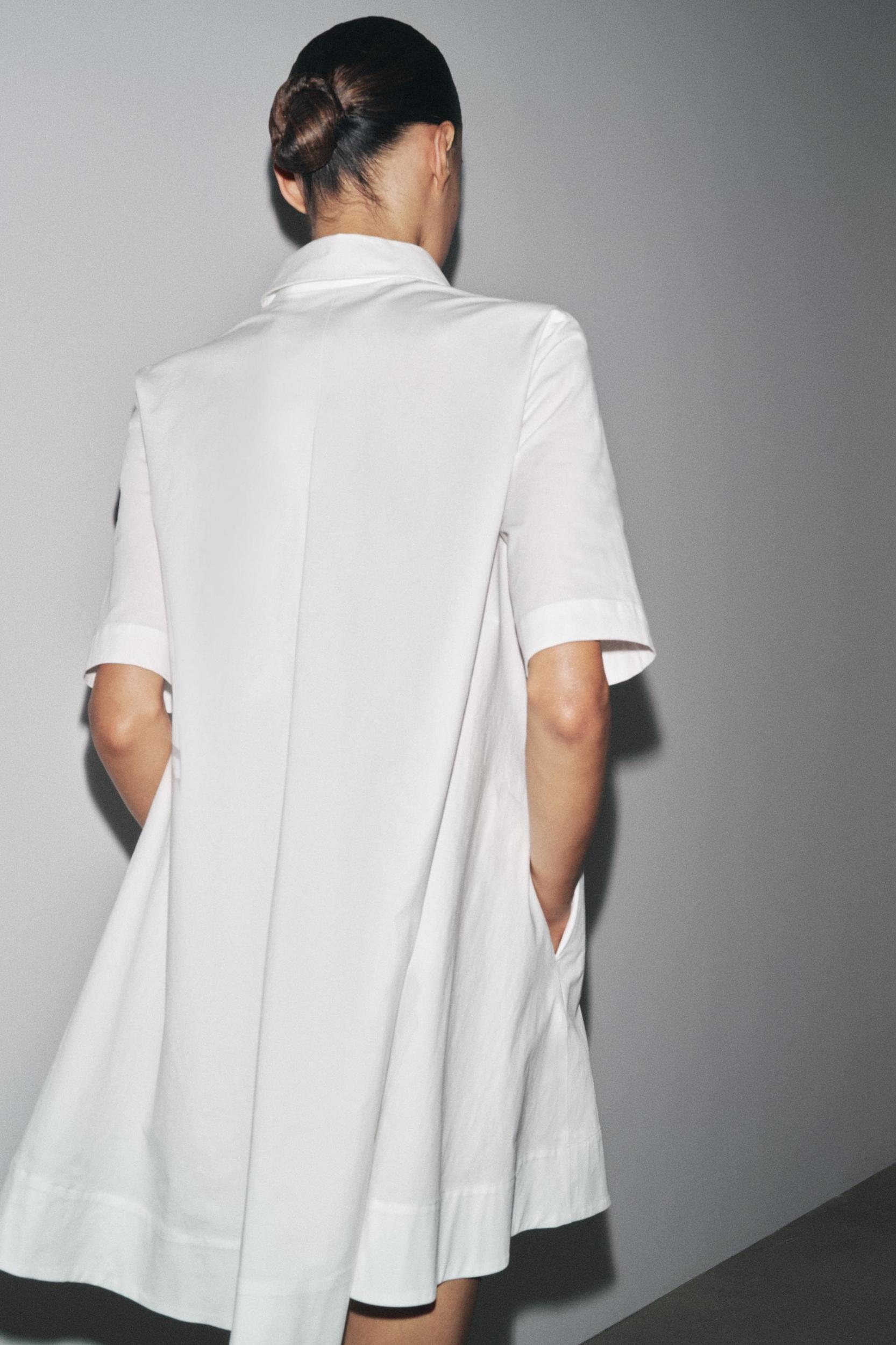 ZW COLLECTION POPLIN SHORT DRESS Product Image