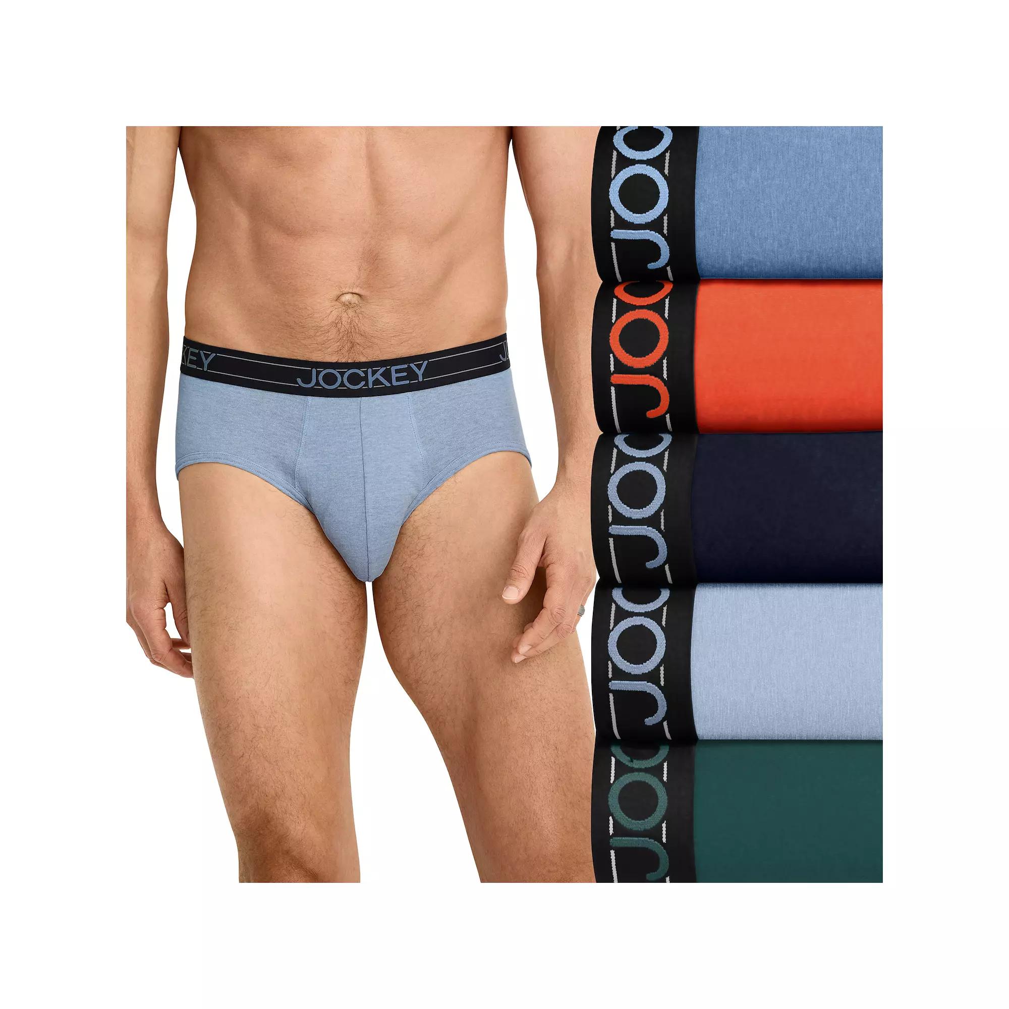 Men's Jockey® 5-Pack Lightweight Cotton Blend Brief,  Product Image