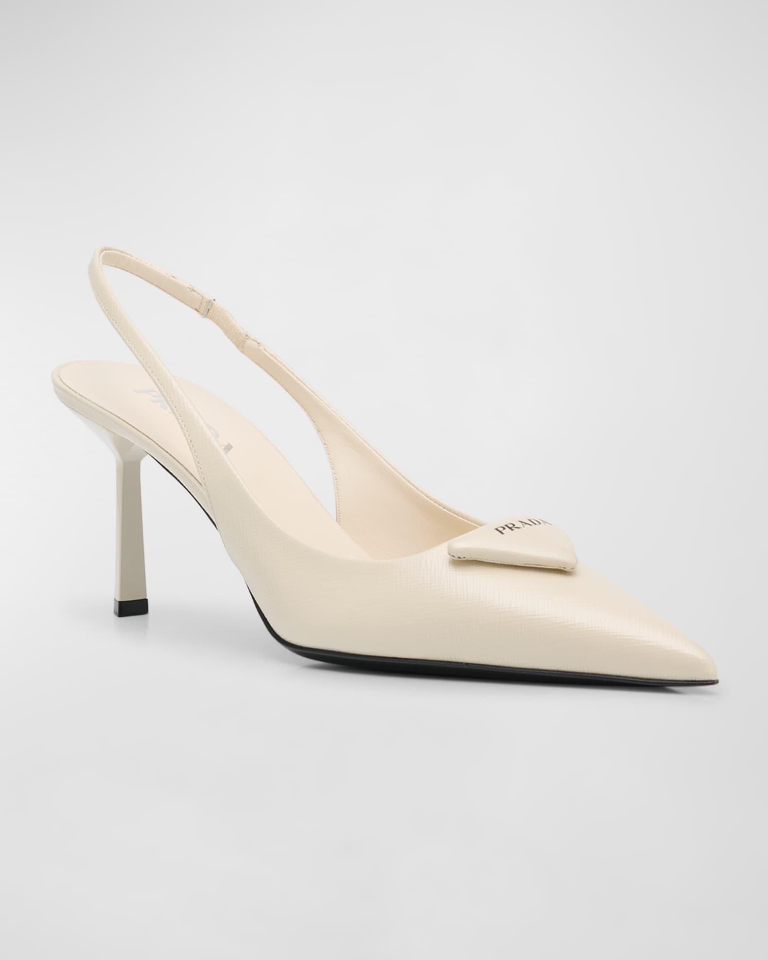 Vernice Leather Slingback Pumps Product Image