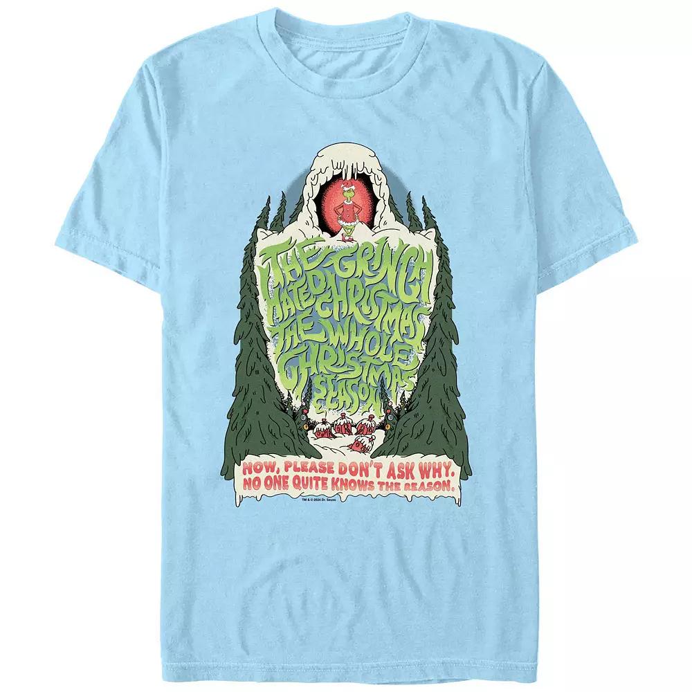Big & Tall Dr. Seuss Grinch Hated Christmas Graphic Tee, Men's,  Product Image