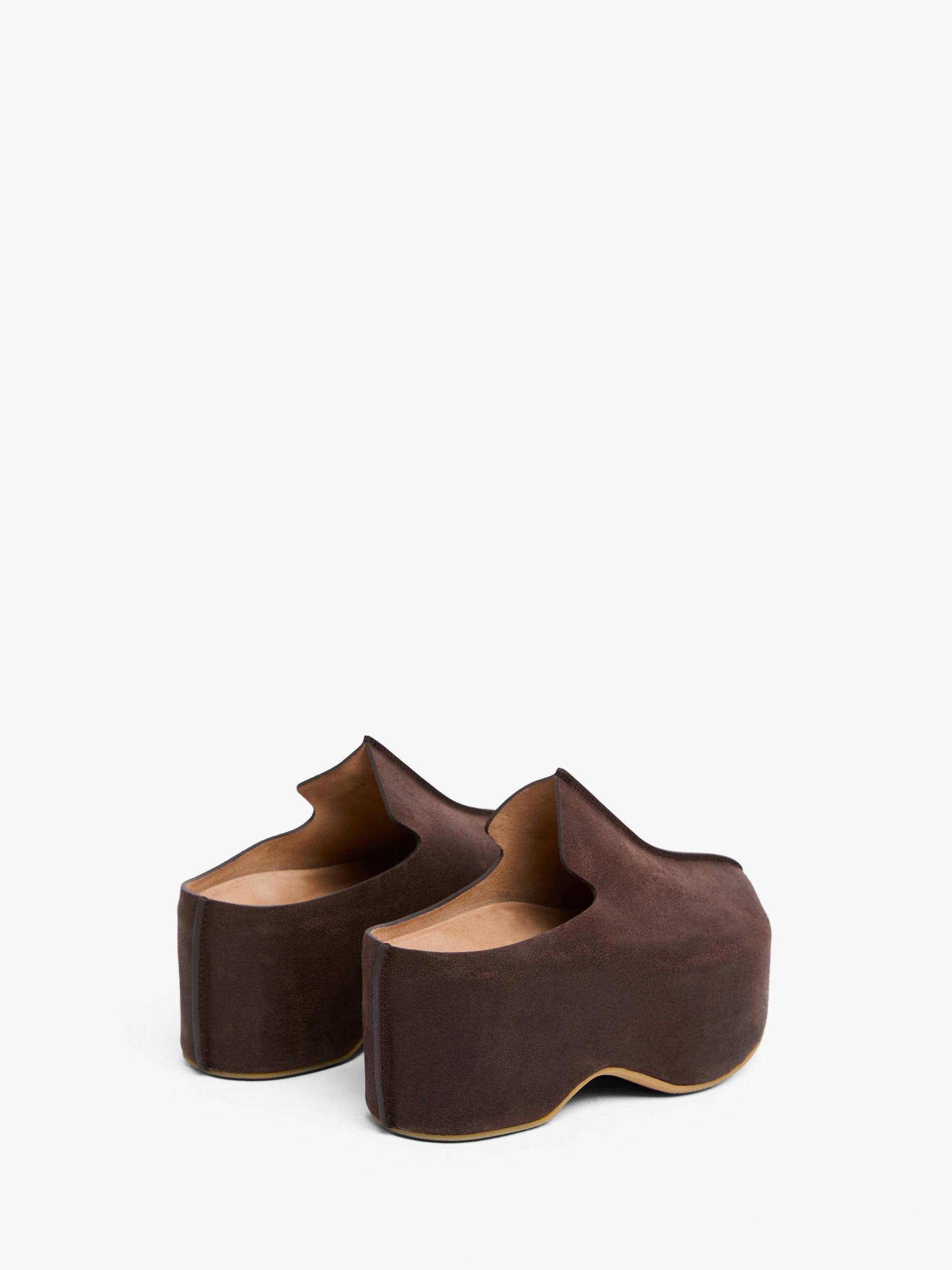 PLATFORM CLOG - HEELED SUEDE MULES Product Image