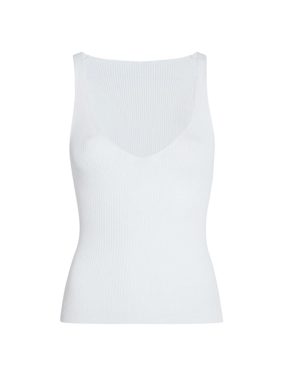 Womens Deep V Tank Knit Product Image