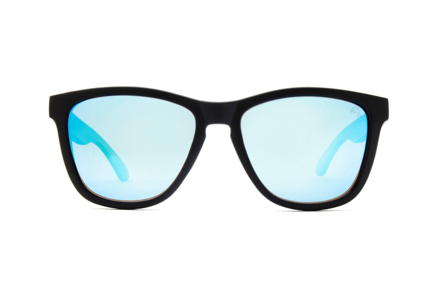 Biscayners Unbreakable Black-Blue Men's Sunglasses Male Product Image