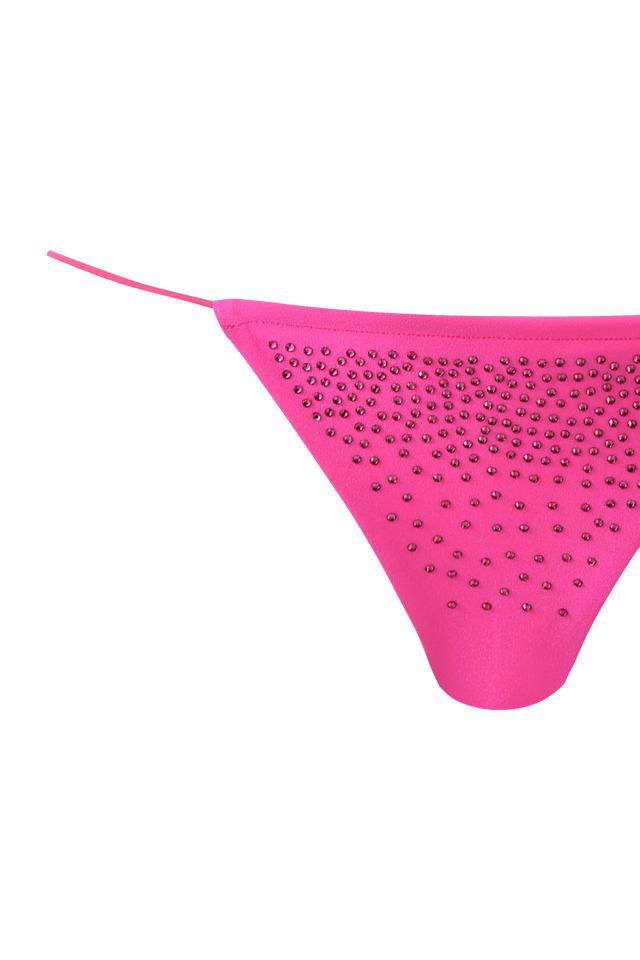 BAMBI DIAMANTE BIKINI TOP - NEON PINK Product Image