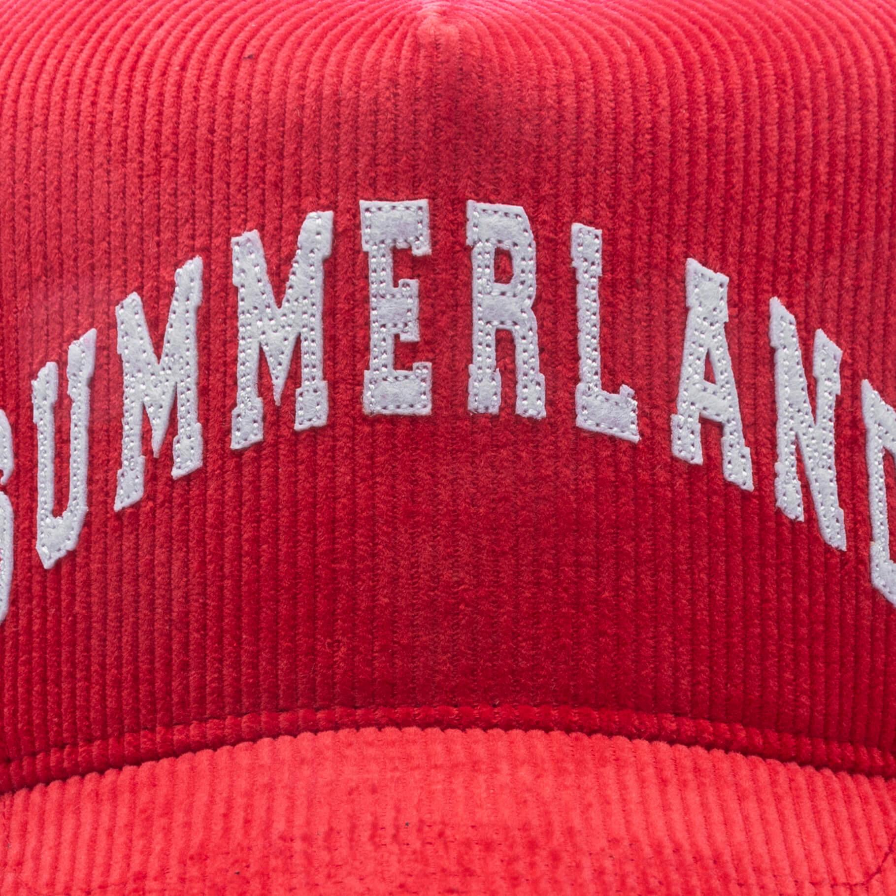 Summerland Corduroy Trucker Hat - Cherry Product Image