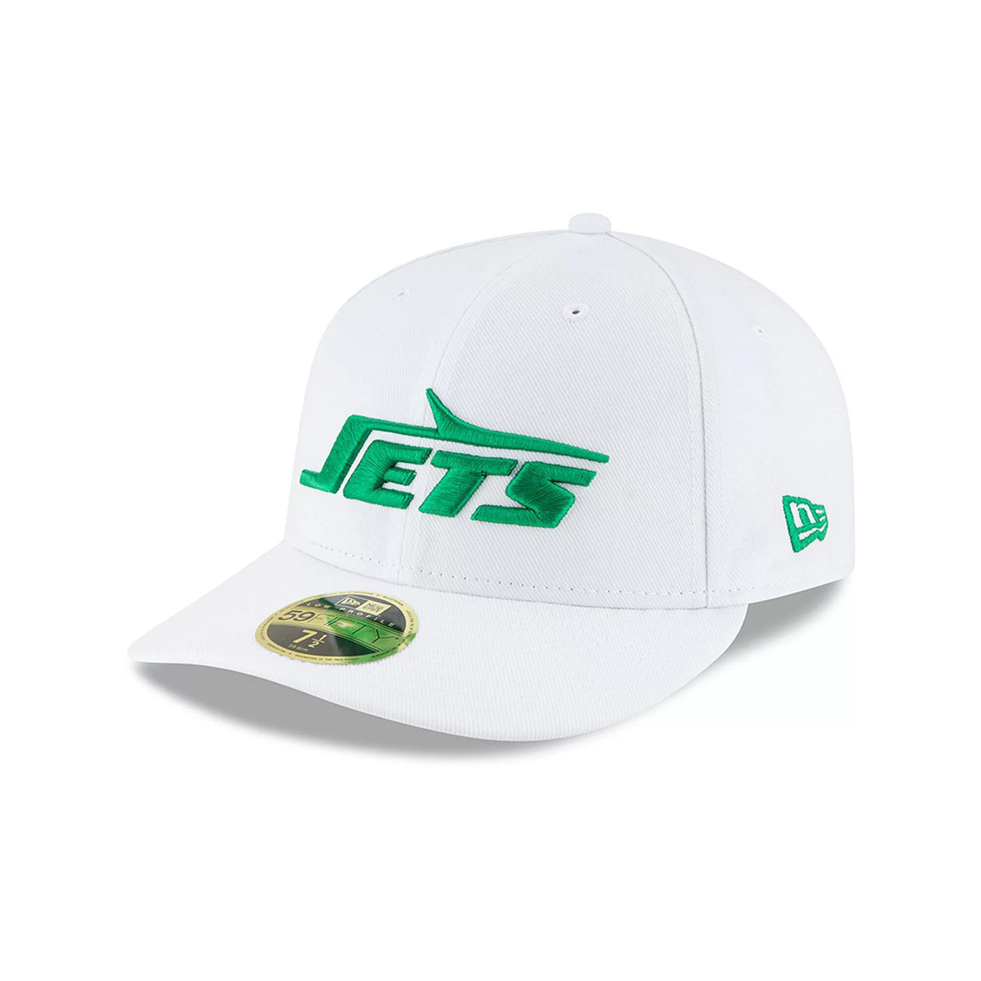 Men's New Era White New York Jets Omaha Low Profile 59FIFTY Fitted Hat,  Product Image