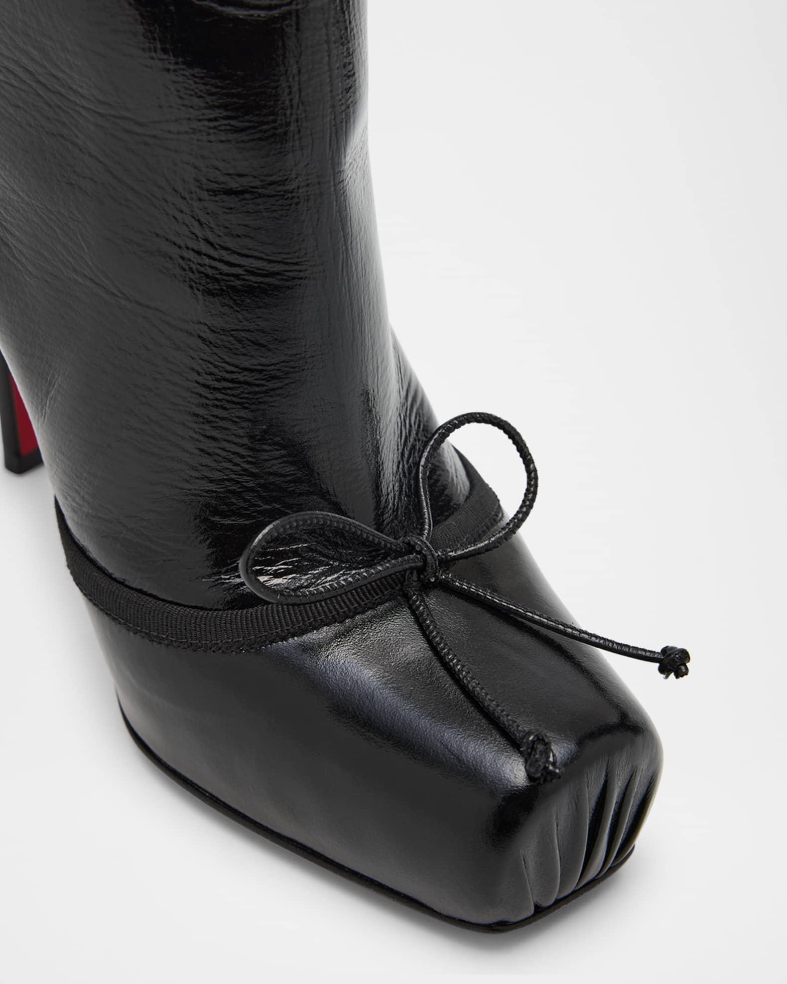 Cassia Nodo Botta Leather Red Sole Knee Boots Product Image