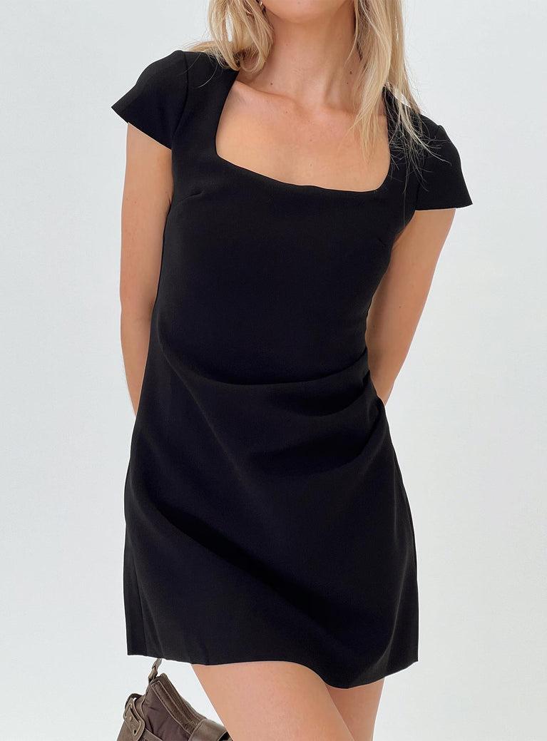 Ellarah Mini Dress Black Product Image