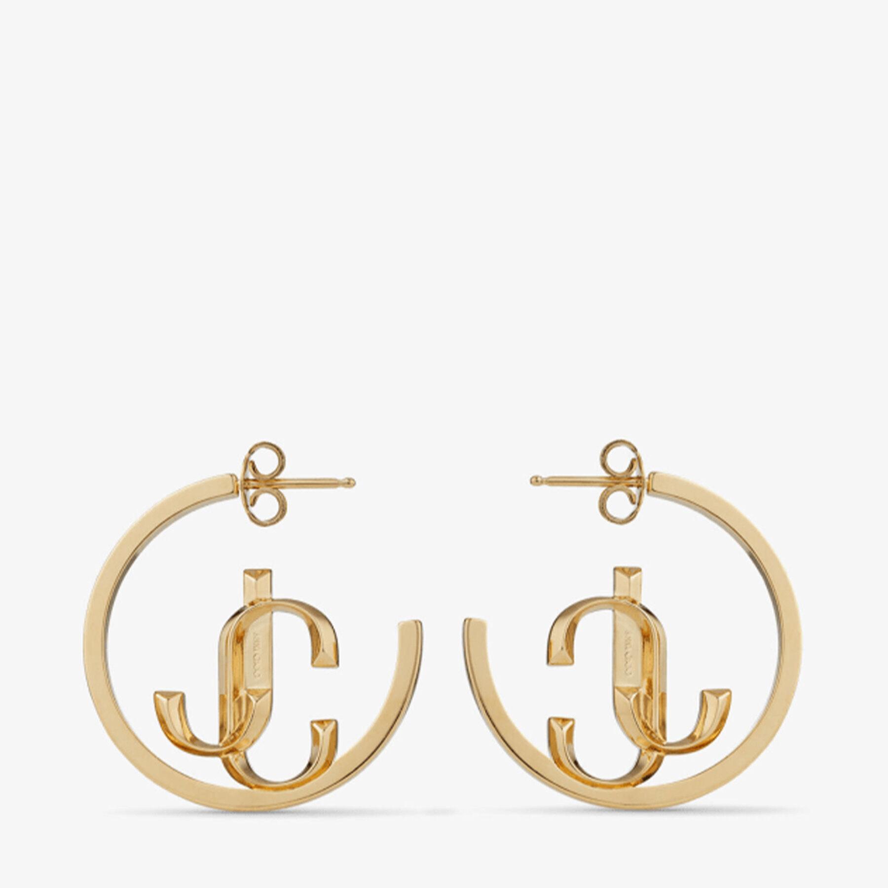 JC Monogram Hoops Product Image