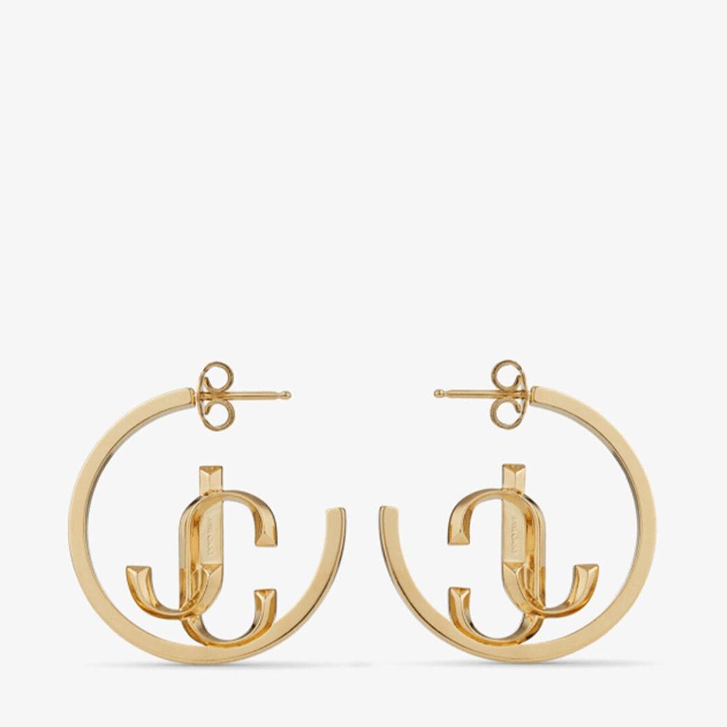JC Monogram Hoops Product Image
