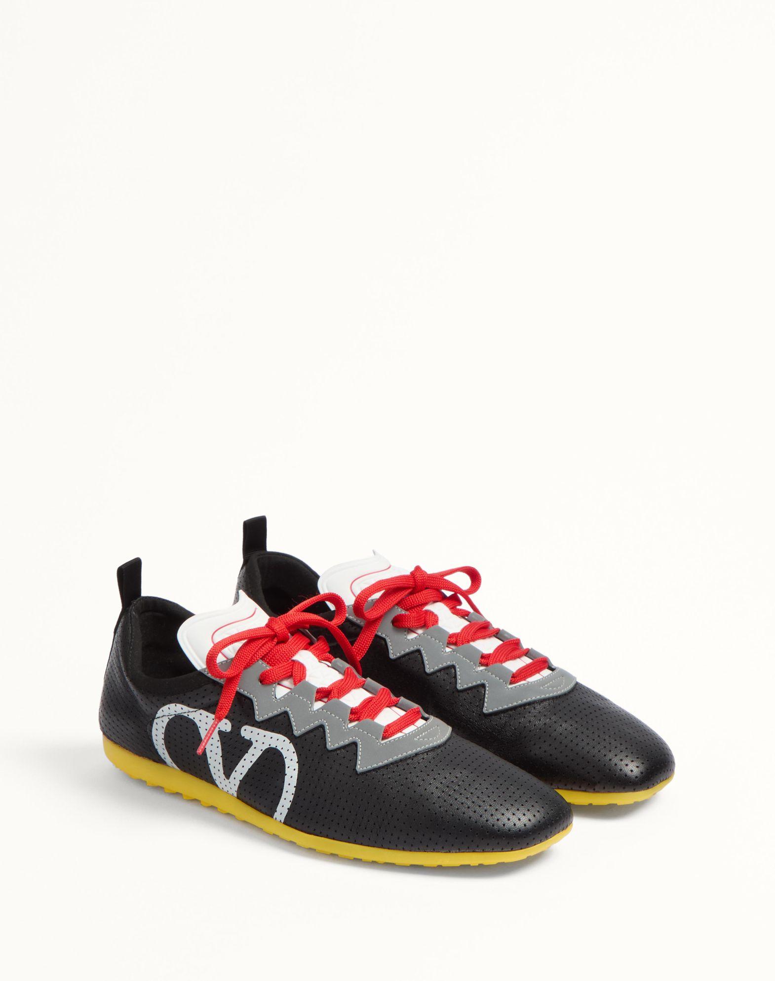 Chromathon Sneaker In Perforated Nappa Product Image