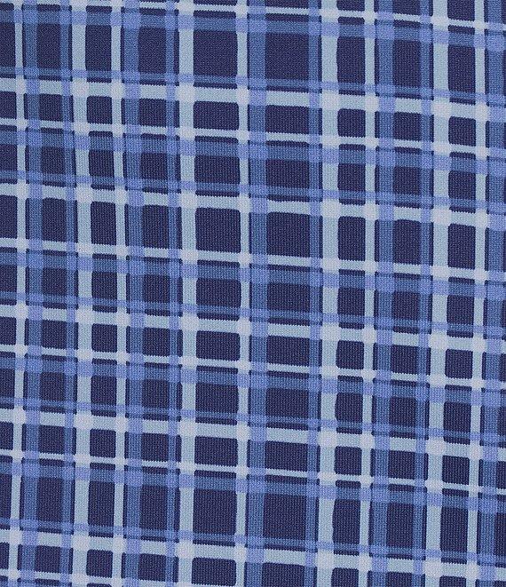 J.McLaughlin Catalyst Catalina Cloth Plaid Print Round Neck 3/4 Sleeve Sheath Dress Product Image