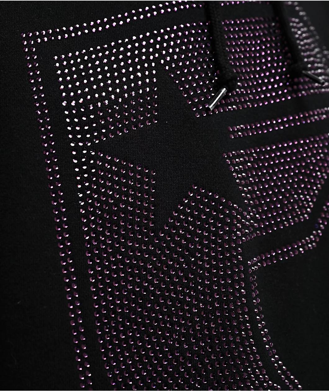 Famous Stars & Straps BOH Rhinestone Black Hoodie Product Image