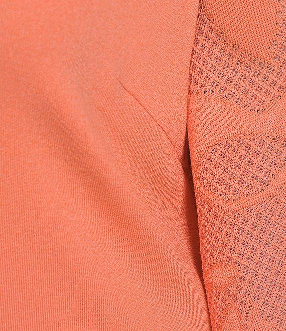 Ming Wang Plus Size Tonal Texture Knit V-Neck Bracelet Sleeve Top Product Image