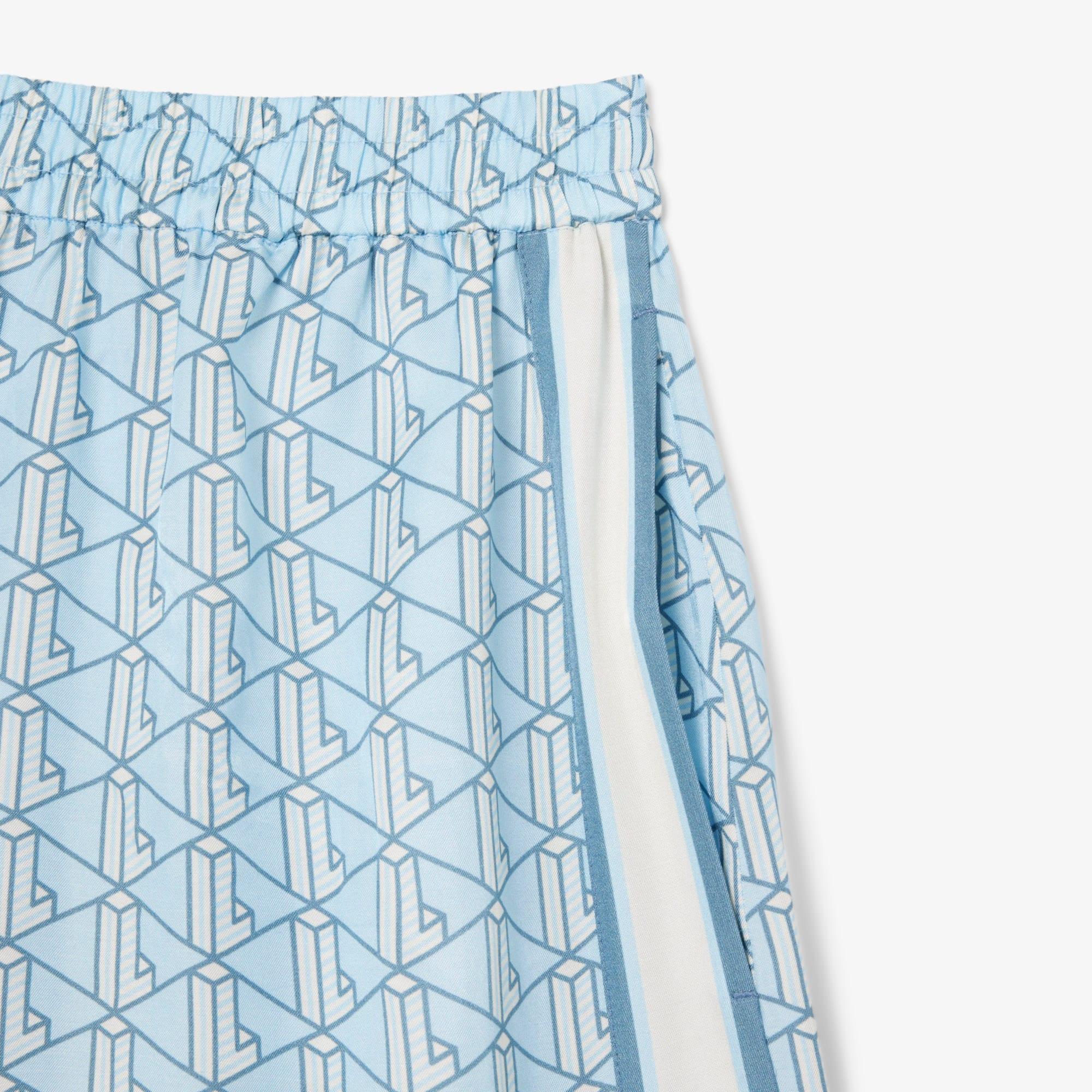 Fluid Monogram Print Shorts Product Image