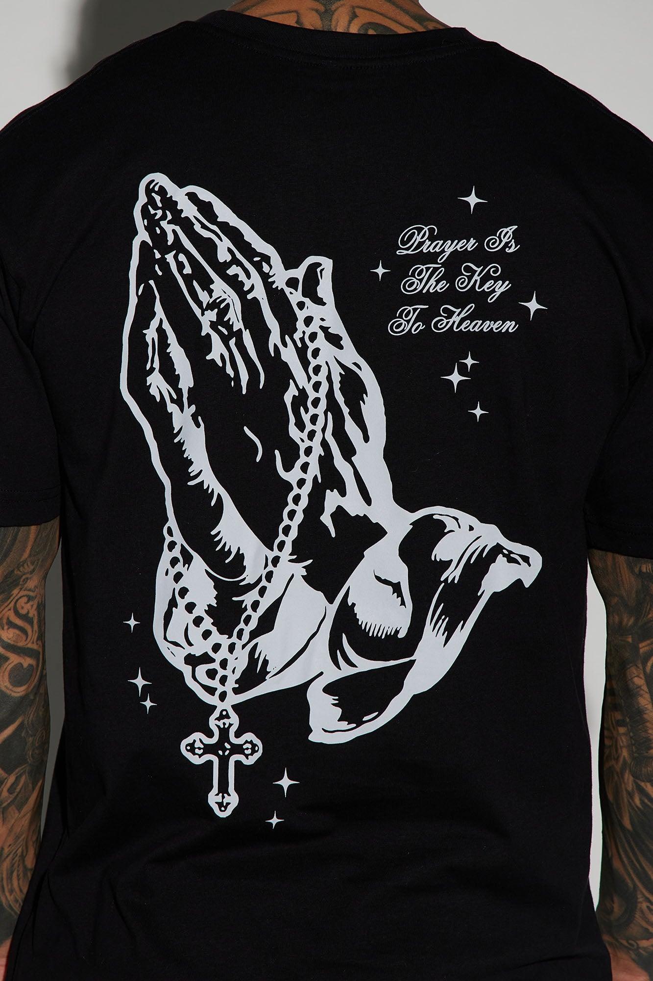Blessed With Faith Short Sleeve Tee - Black Product Image