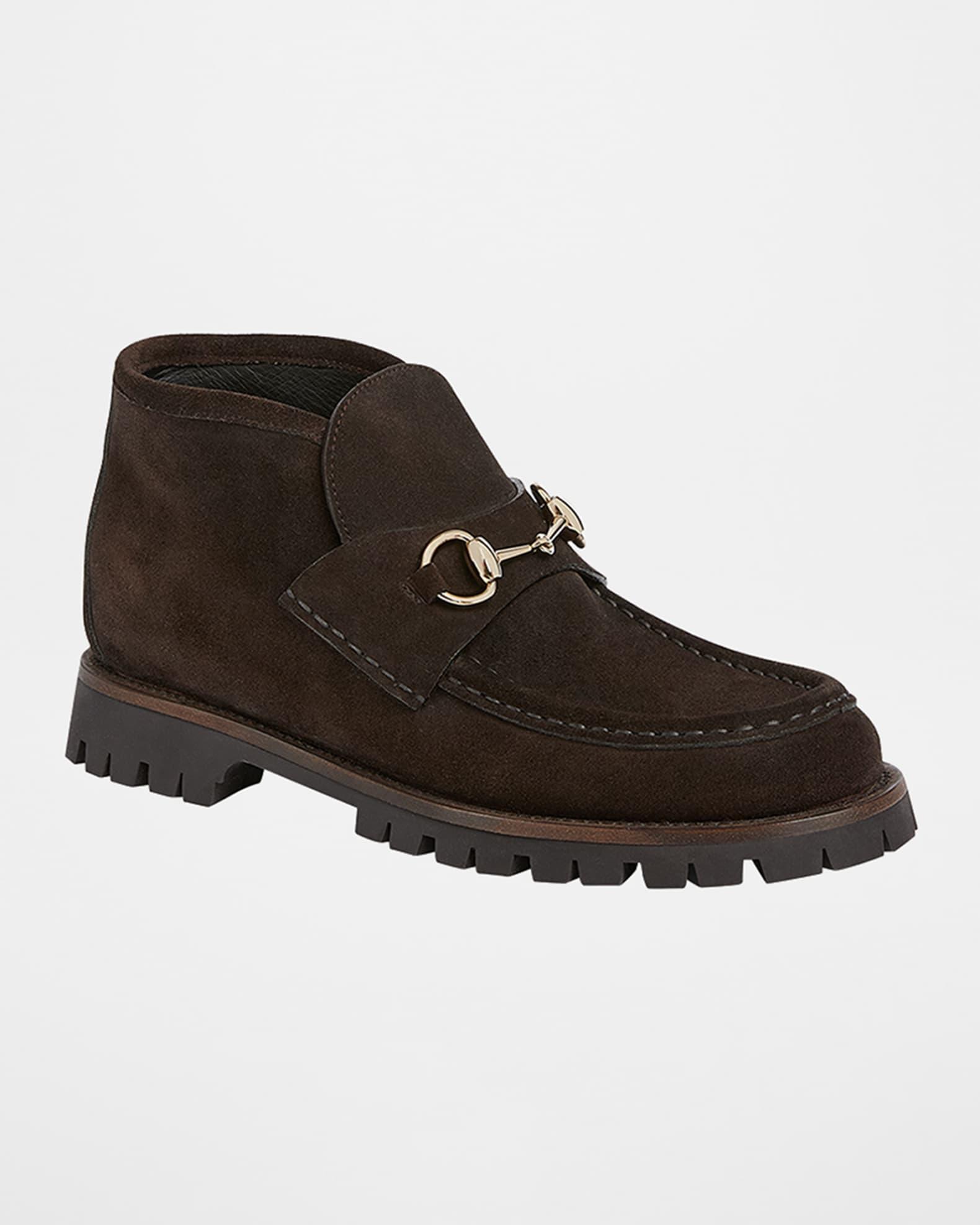 Sylke Suede Horsebit Booties Product Image