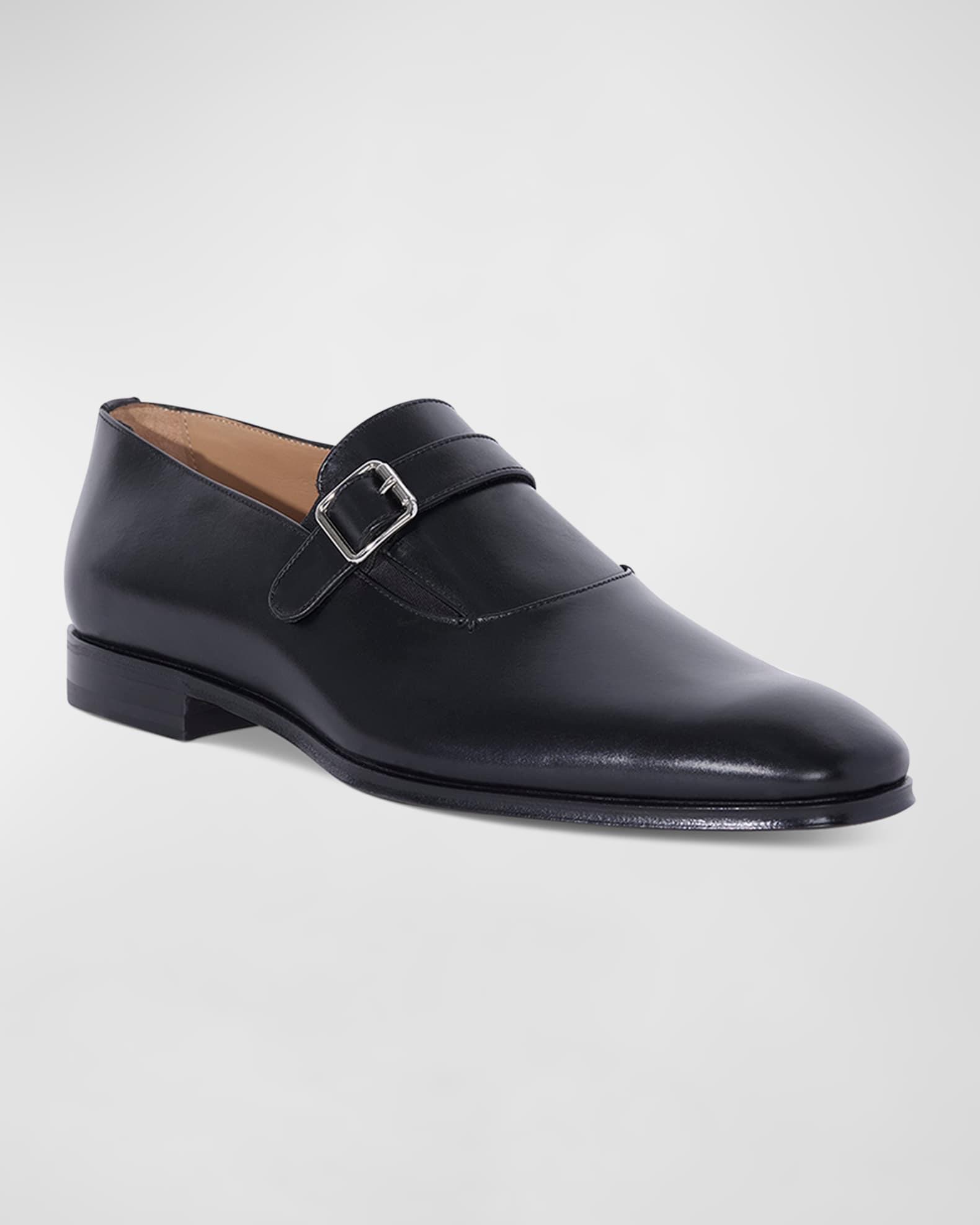 Men's Horace Leather Single-Monk Strap Loafers Product Image