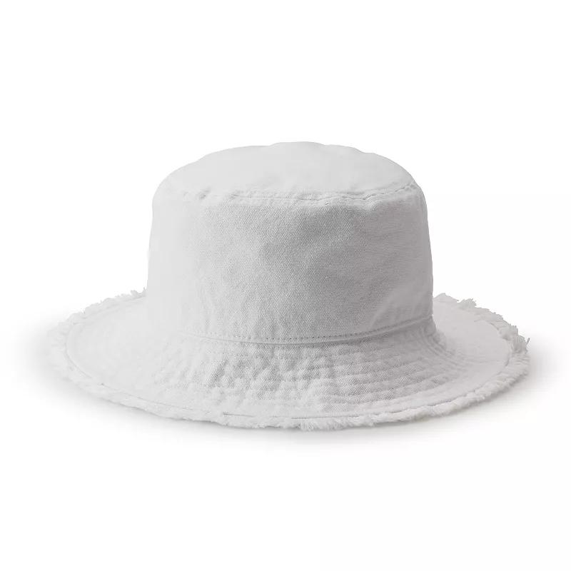 Women's Sonoma Goods For Life® Bucket Hat, White Product Image