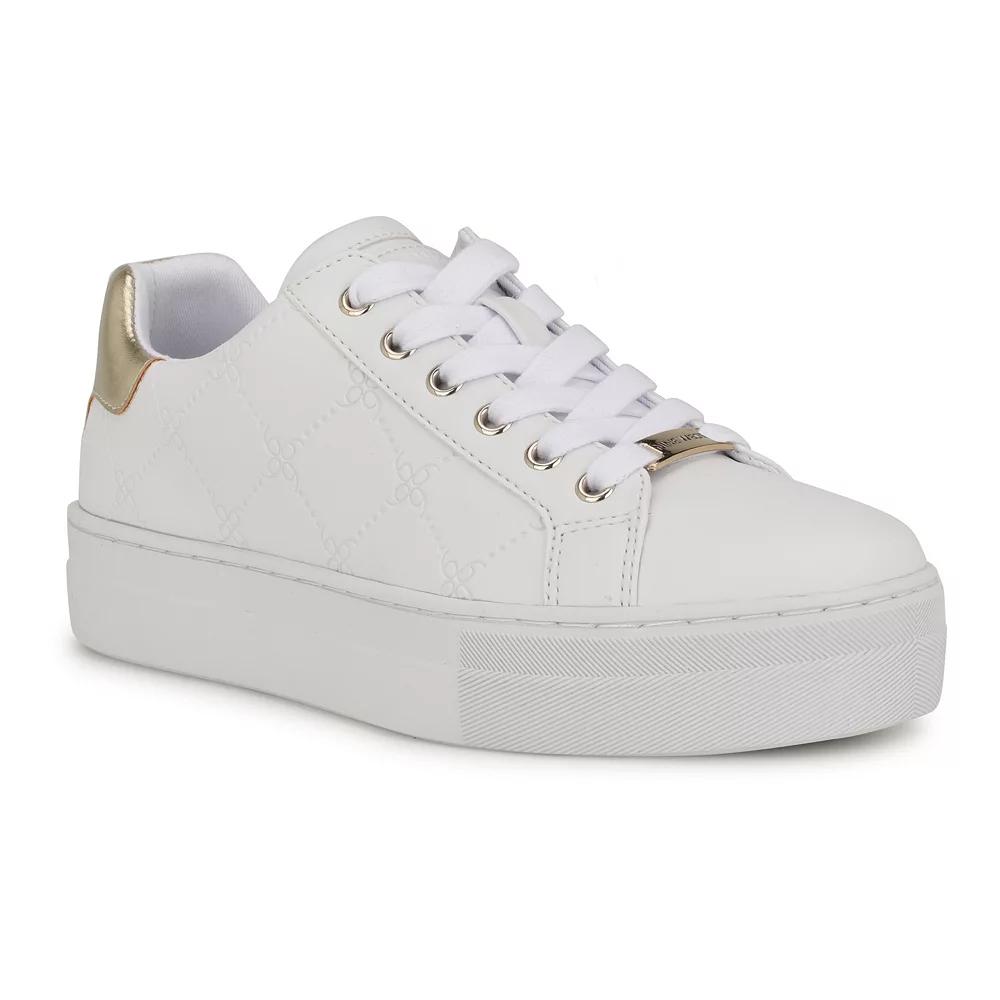 Nine West Gatspy Women's Fashion Sneakers, Size: 8.5, White Gold Product Image