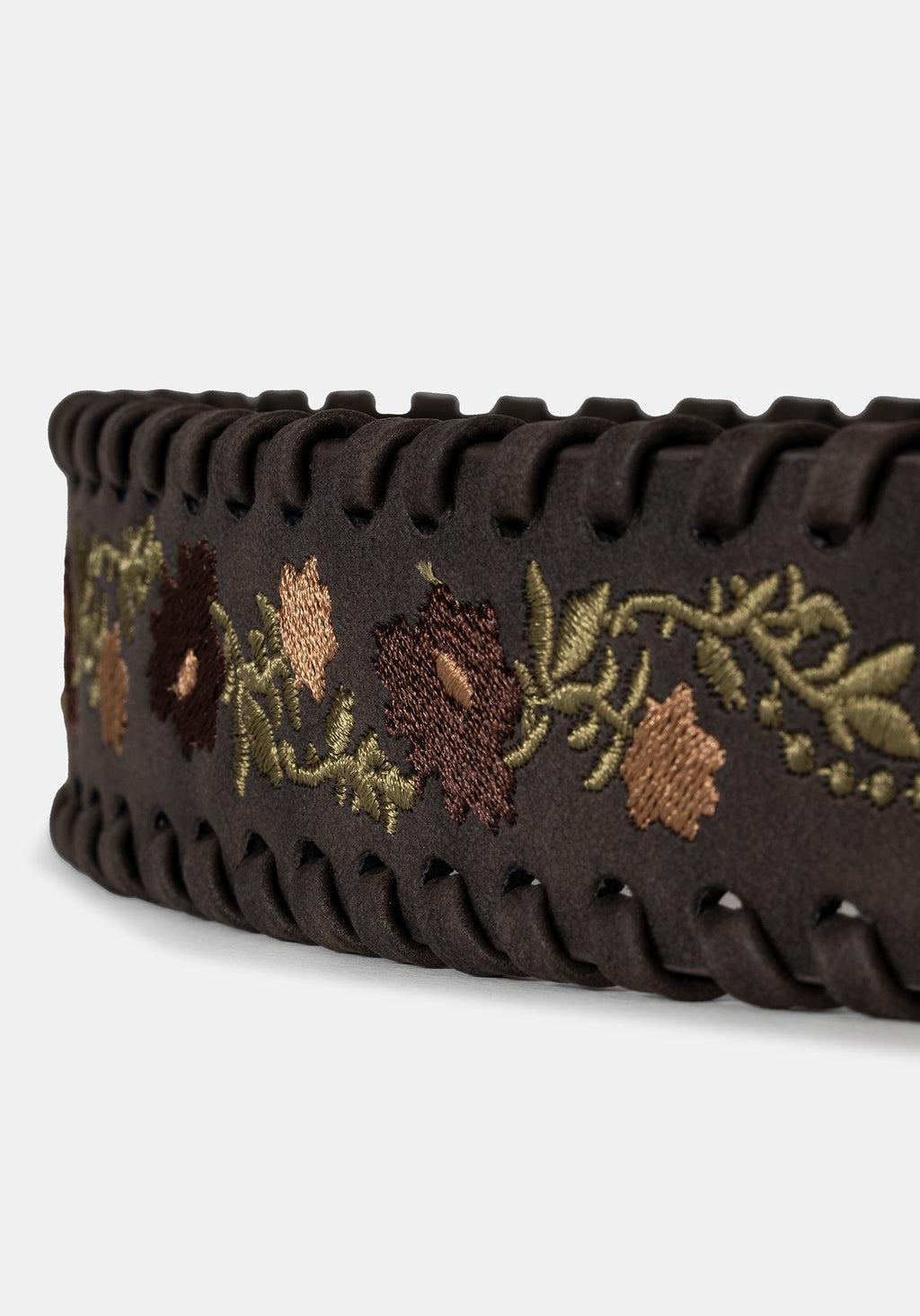 Nettle Whipstitch Floral Embroidered Belt Product Image
