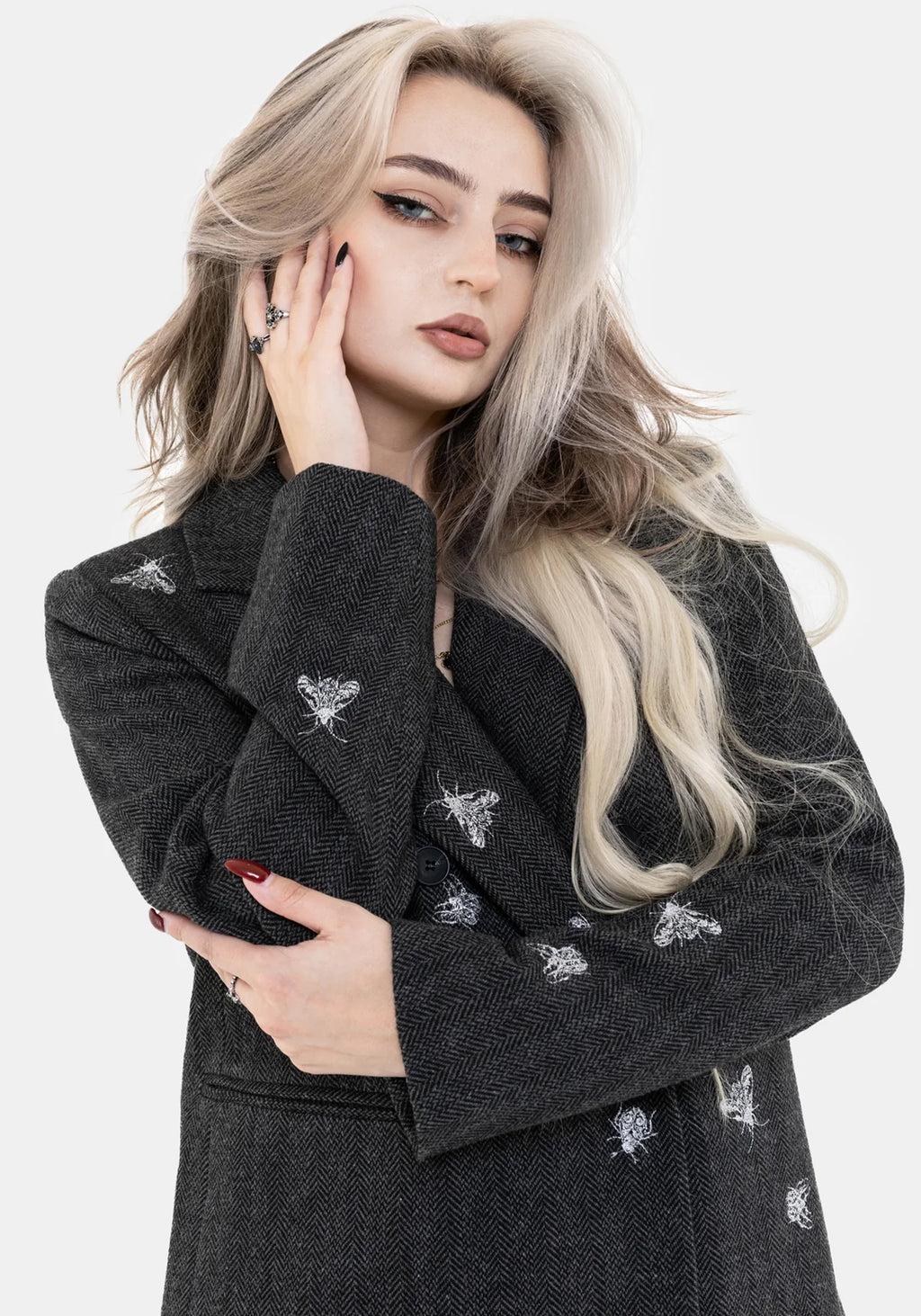 Chrysina Beetle Sequin Embellished Relaxed Blazer Product Image