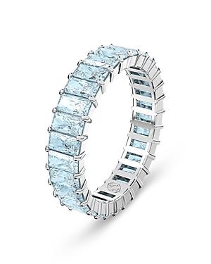 Swarovski Matrix Baguette Color Crystal Band Ring Product Image