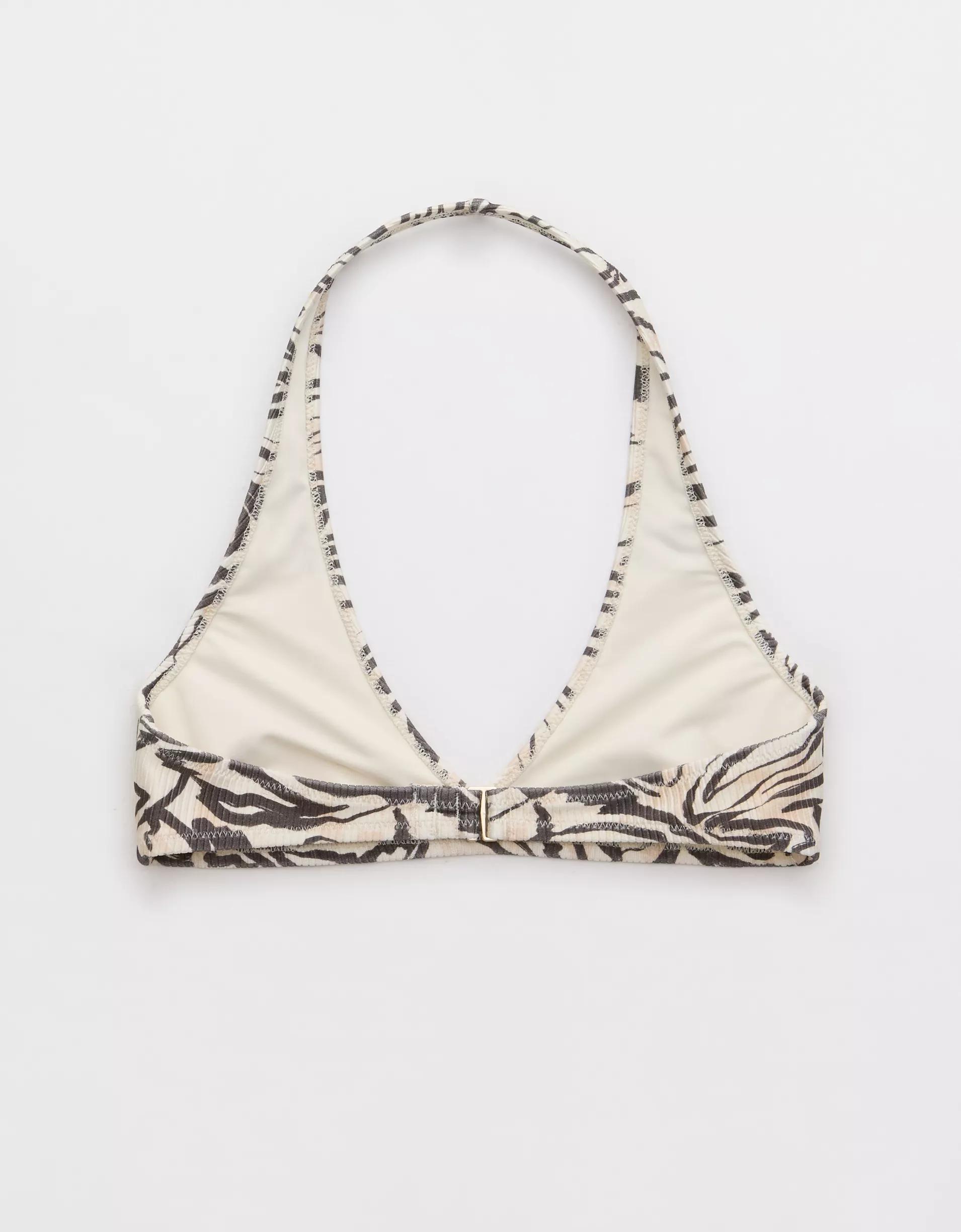 Aerie Shine Rib Halter Bikini Top Product Image