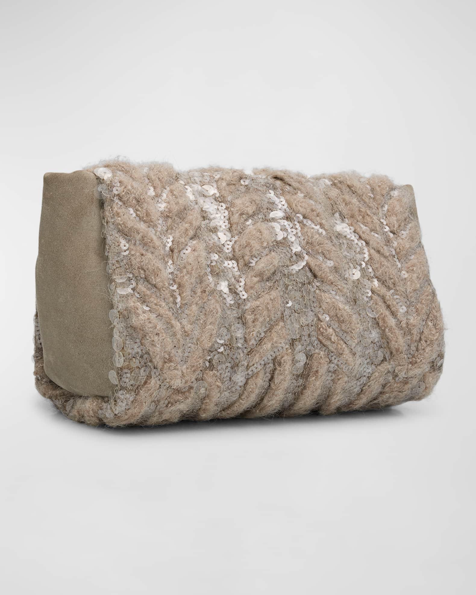 Sequined Opera Knit Clutch Bag Product Image