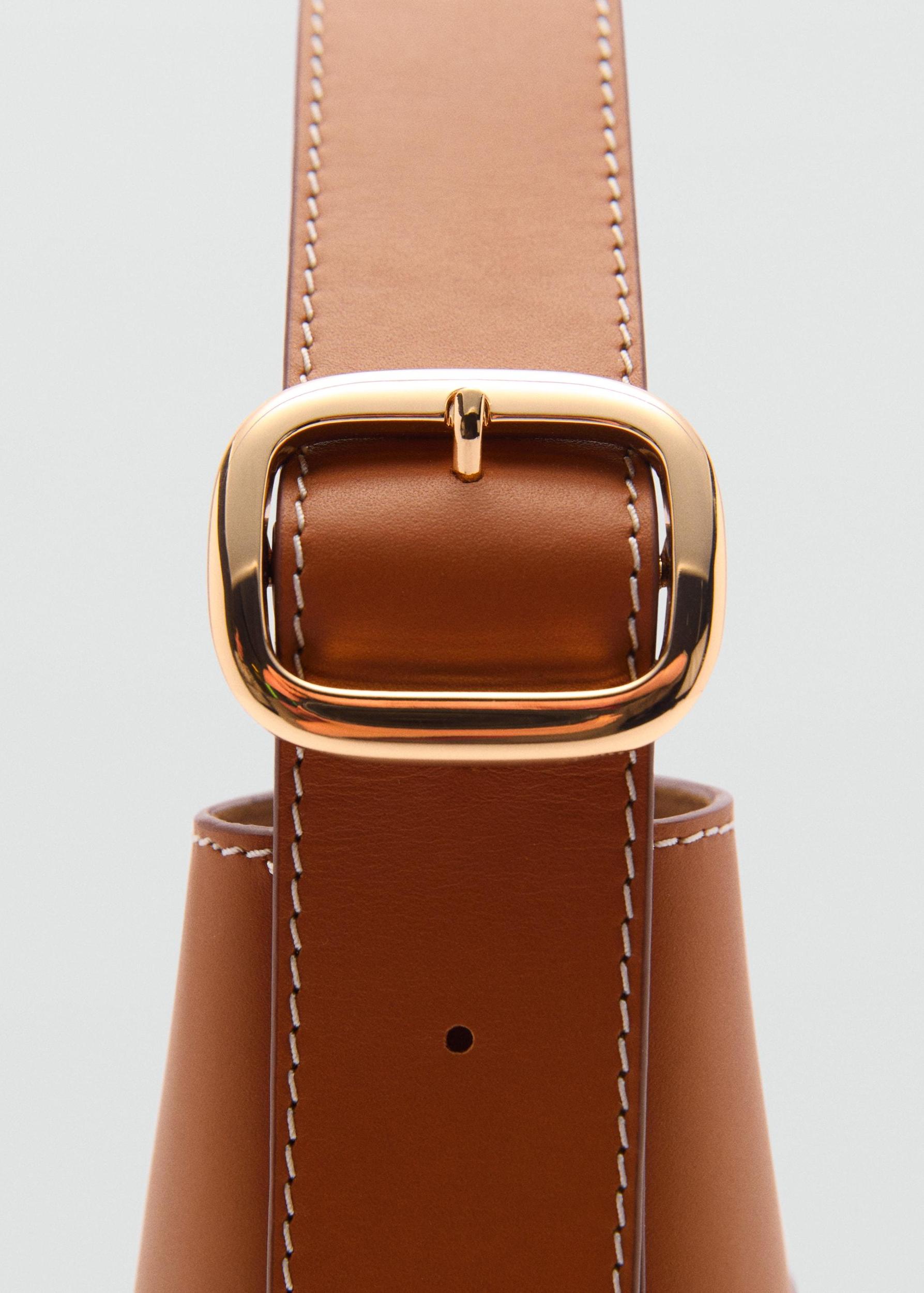 Leather shopper bag - Women | MANGO USA Product Image