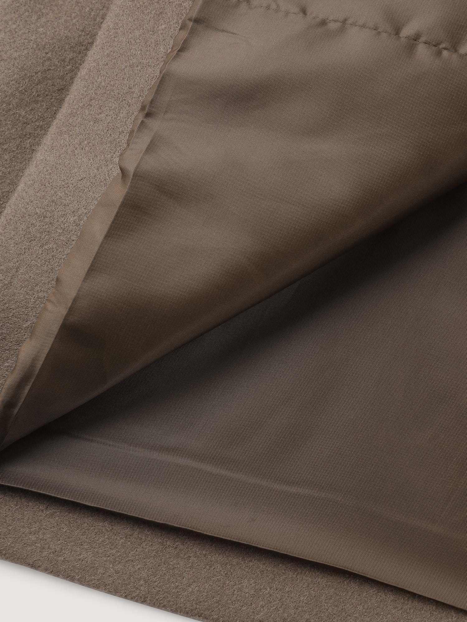 Double-Breasted Pockets Notched Lapels Coat Female Product Image