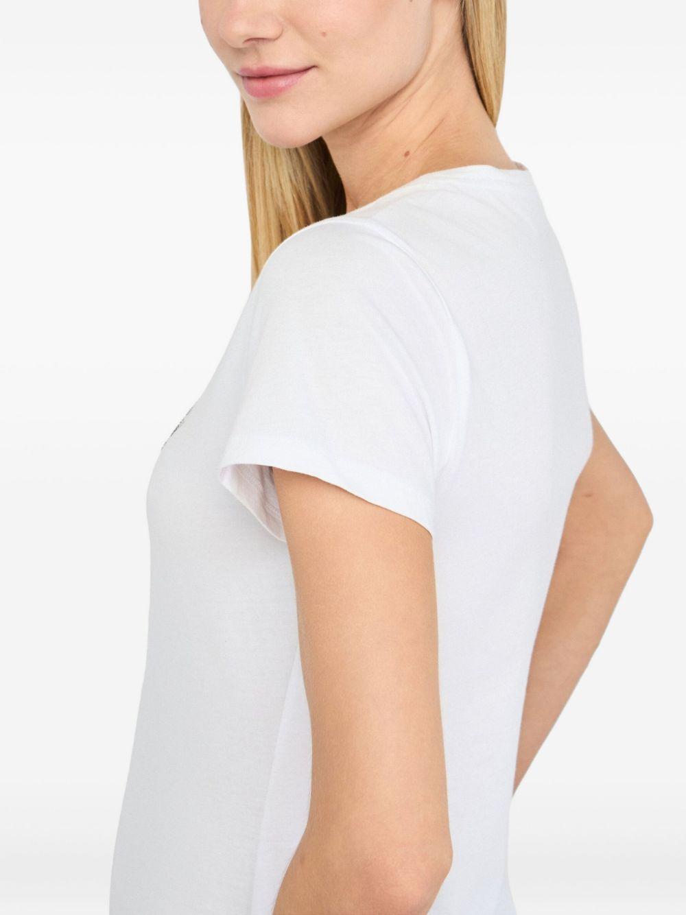 rhinestone-embellished logo T-shirt Product Image