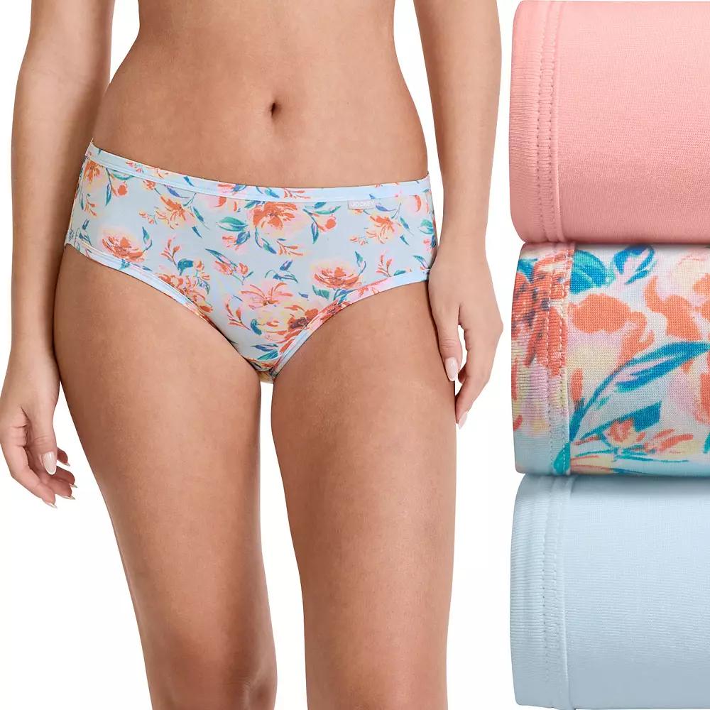 Women's Jockey® Supersoft 3-pk. Bikini Panty Set 2070, Size: 8, Formal Floral Product Image