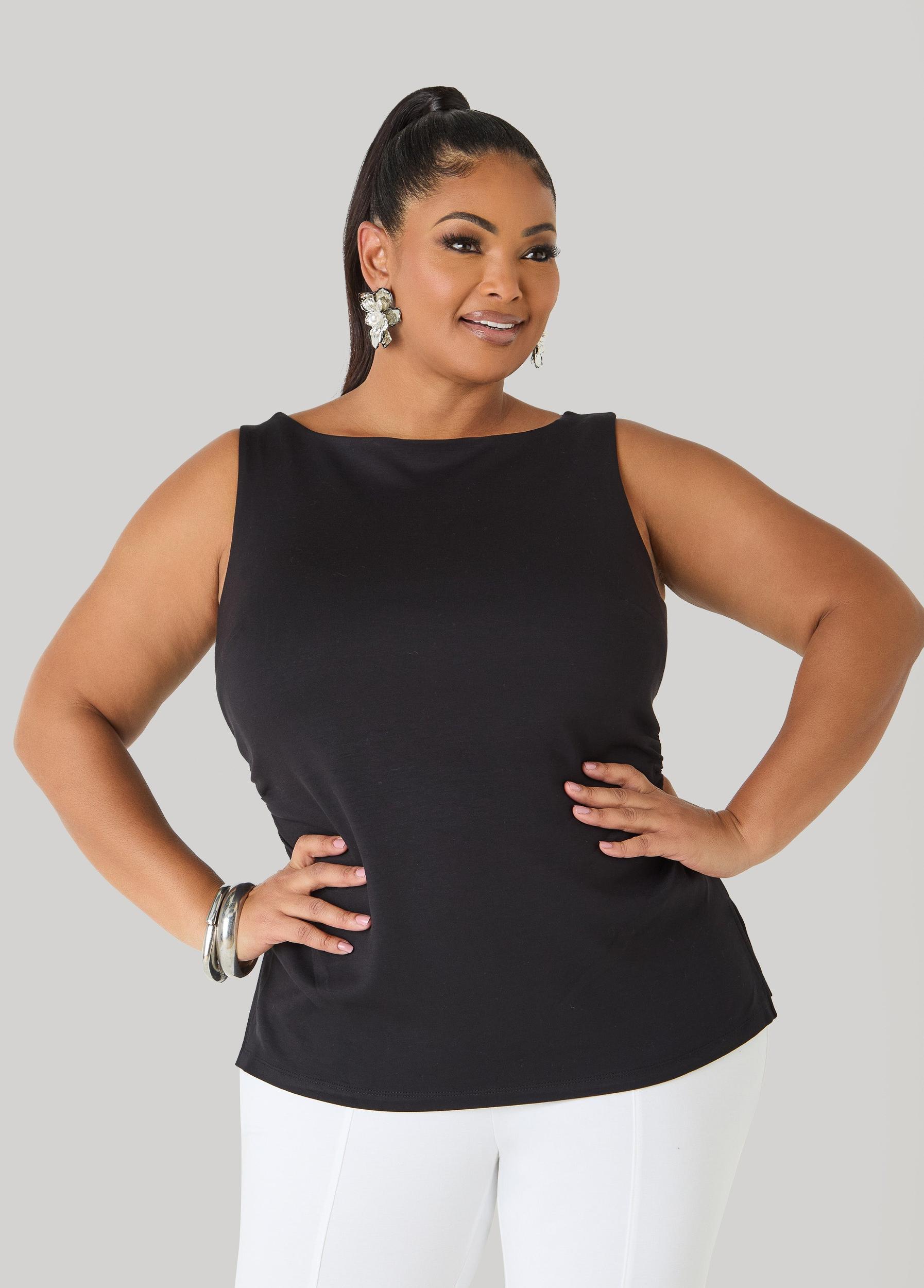 Ruched Ponte Top Product Image