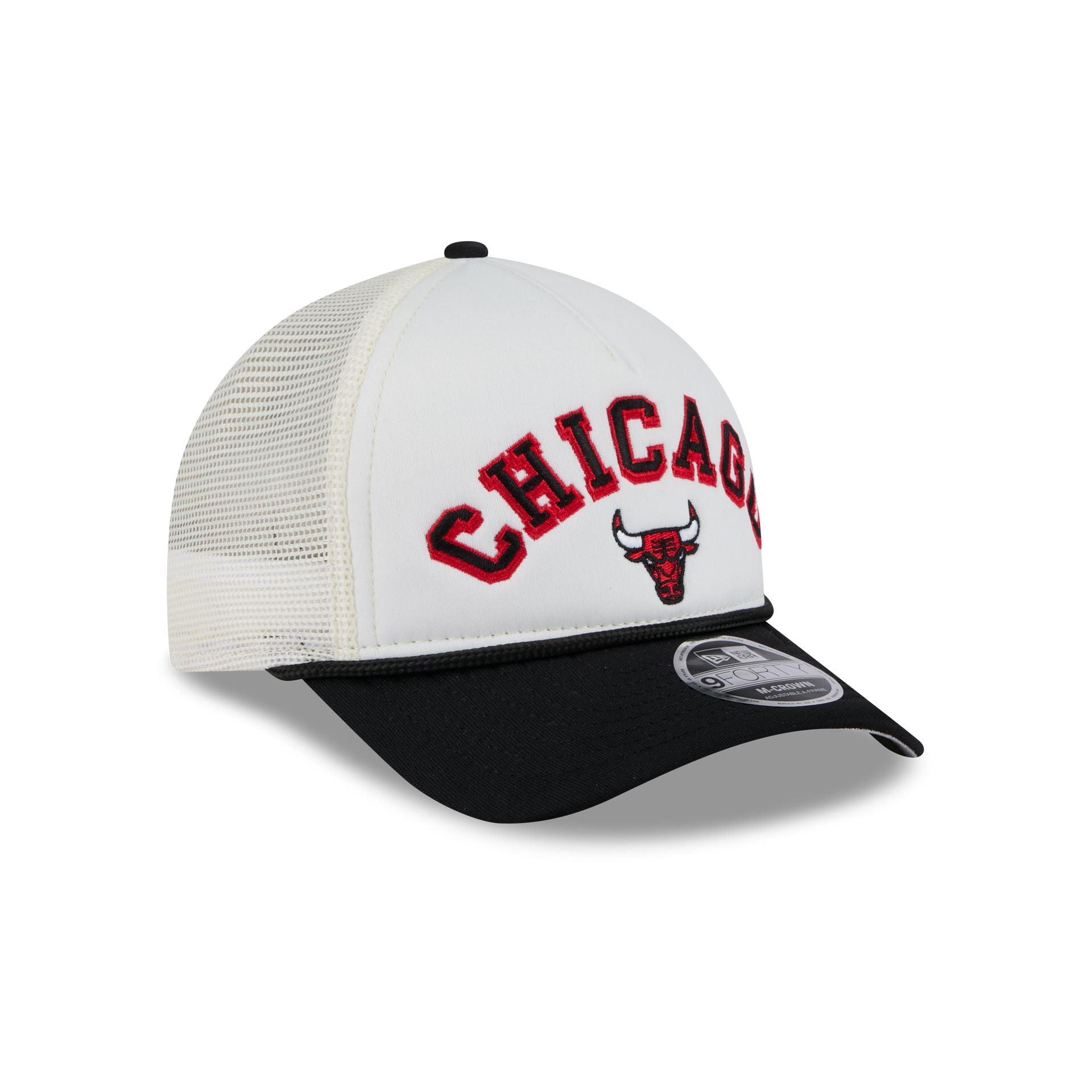 Chicago Bulls Chrome Arch 9FORTY M-Crown A-Frame Trucker Hat Male Product Image