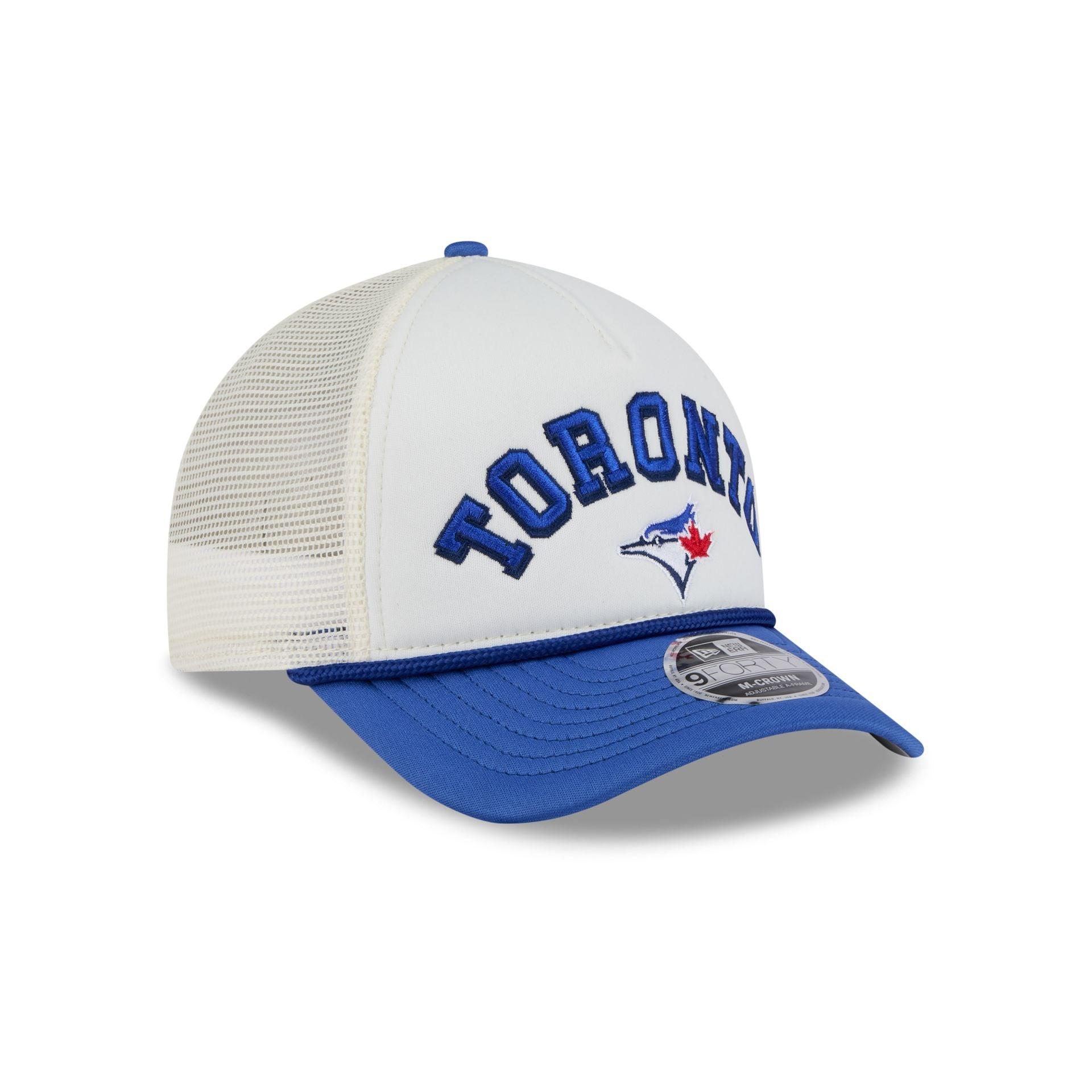 Toronto Blue Jays Chrome Arch 9FORTY M-Crown A-Frame Trucker Hat Male Product Image