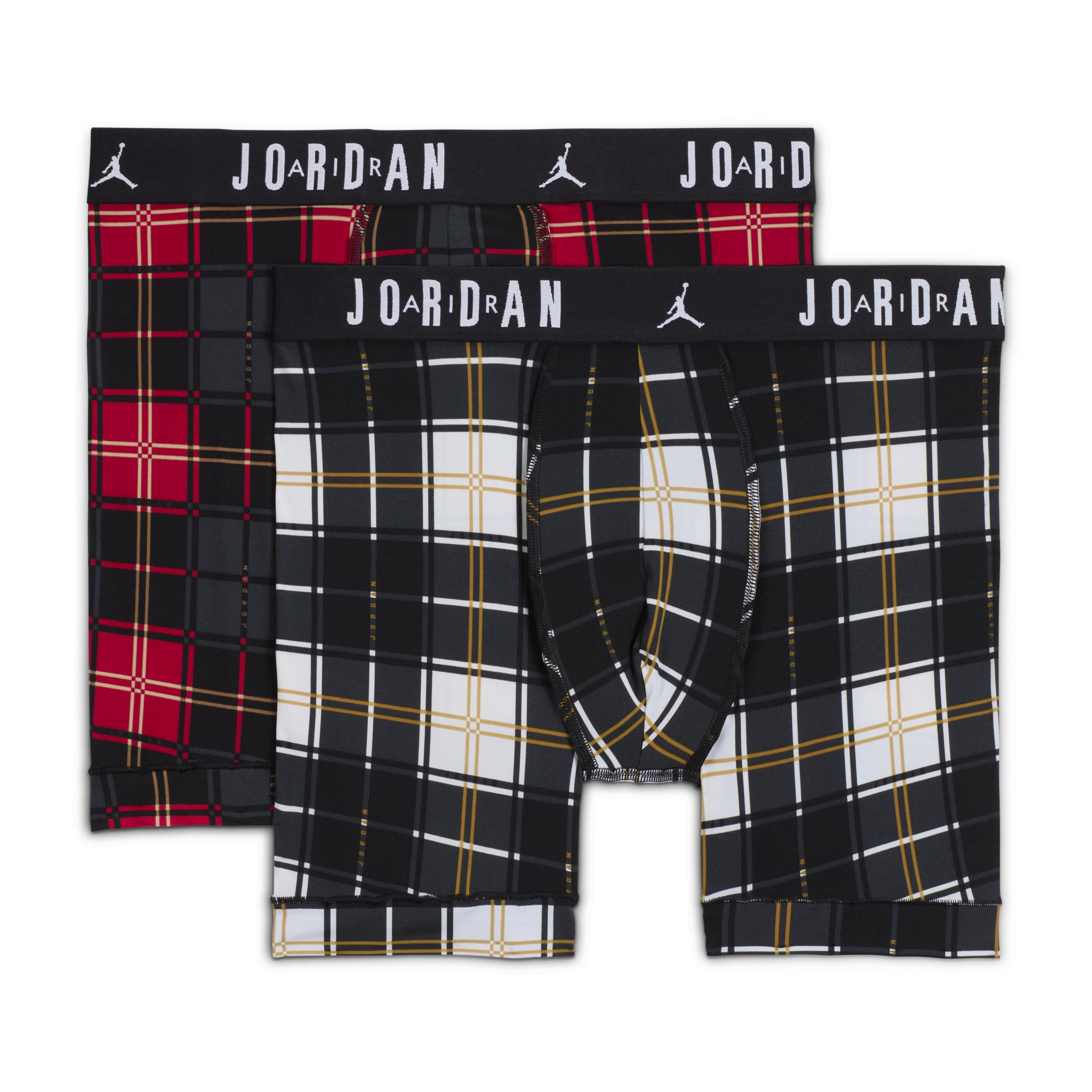Jordan Dri-FIT Men's Plaid Boxer Briefs (2-Pack) Product Image