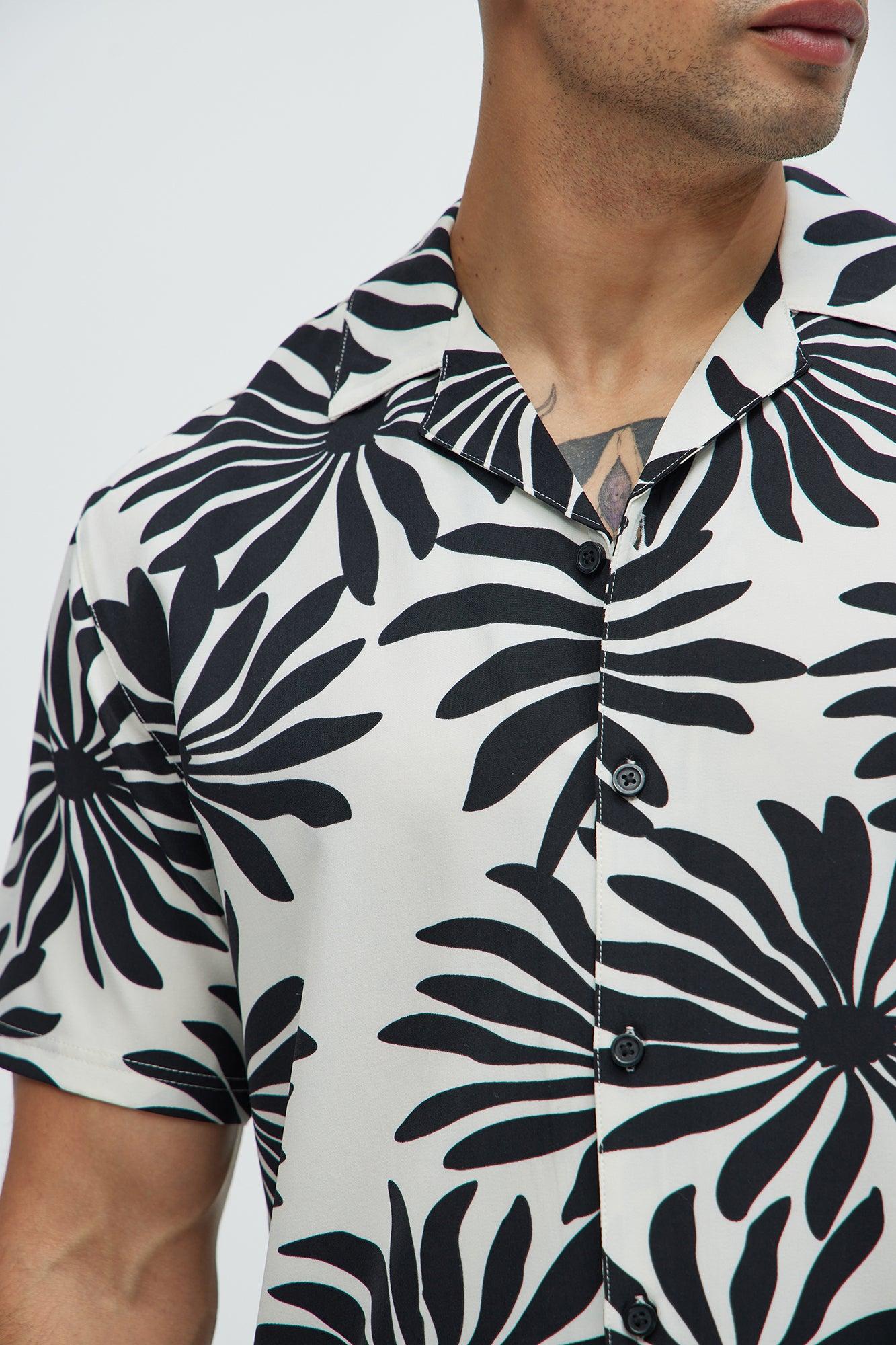 Floral Mod Shirt - Off  White/combo Product Image