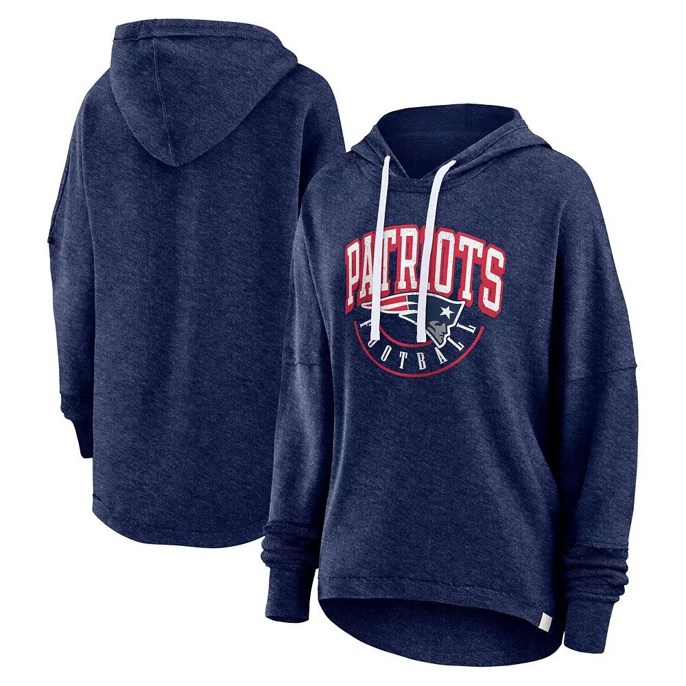 Women's Fanatics Branded Navy New England Patriots Lounge Helmet Arch Pullover Hoodie,  Product Image